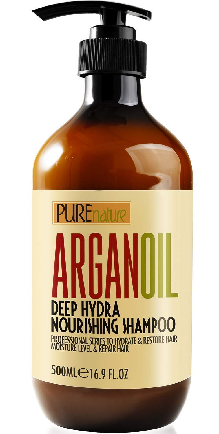 Pure Moroccan Argan Oil Shampoo & Conditioner Set for Hair Repair - Sulfate Free, Hydrating & Nourishing Hair Care Duo for Dry, Damaged Hair - Perfect for Daily Use & Salon Quality Results at Home