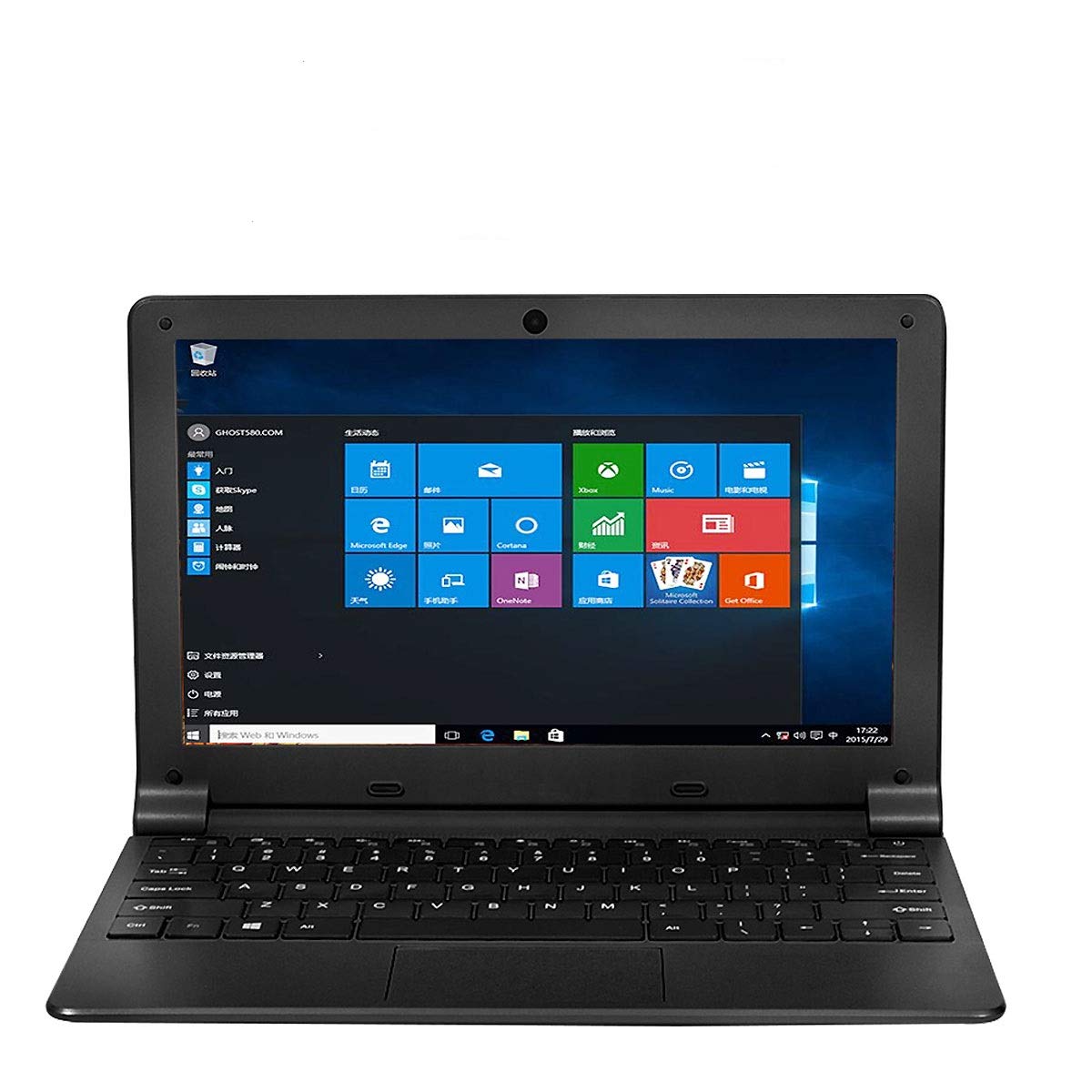 Tocosy 10.1 Inch Ultra Thin Laptop - Windows 10, Quad Core Processor, 2GB RAM, 32GB Storage, 1.92GHz, HD IPS Display, WiFi, Bluetooth, HDMI, USB 2.0 - Portable Lightweight Notebook for Work, Study & Travel (Black)