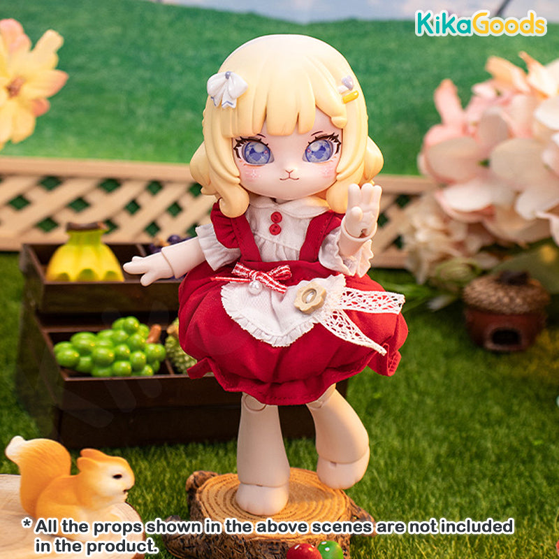 1/12 BJD Doll Fairy Tale Town Series Mushroom Bunny Clothing Set - Perfect for Doll Collectors, Photography & DIY Scenes