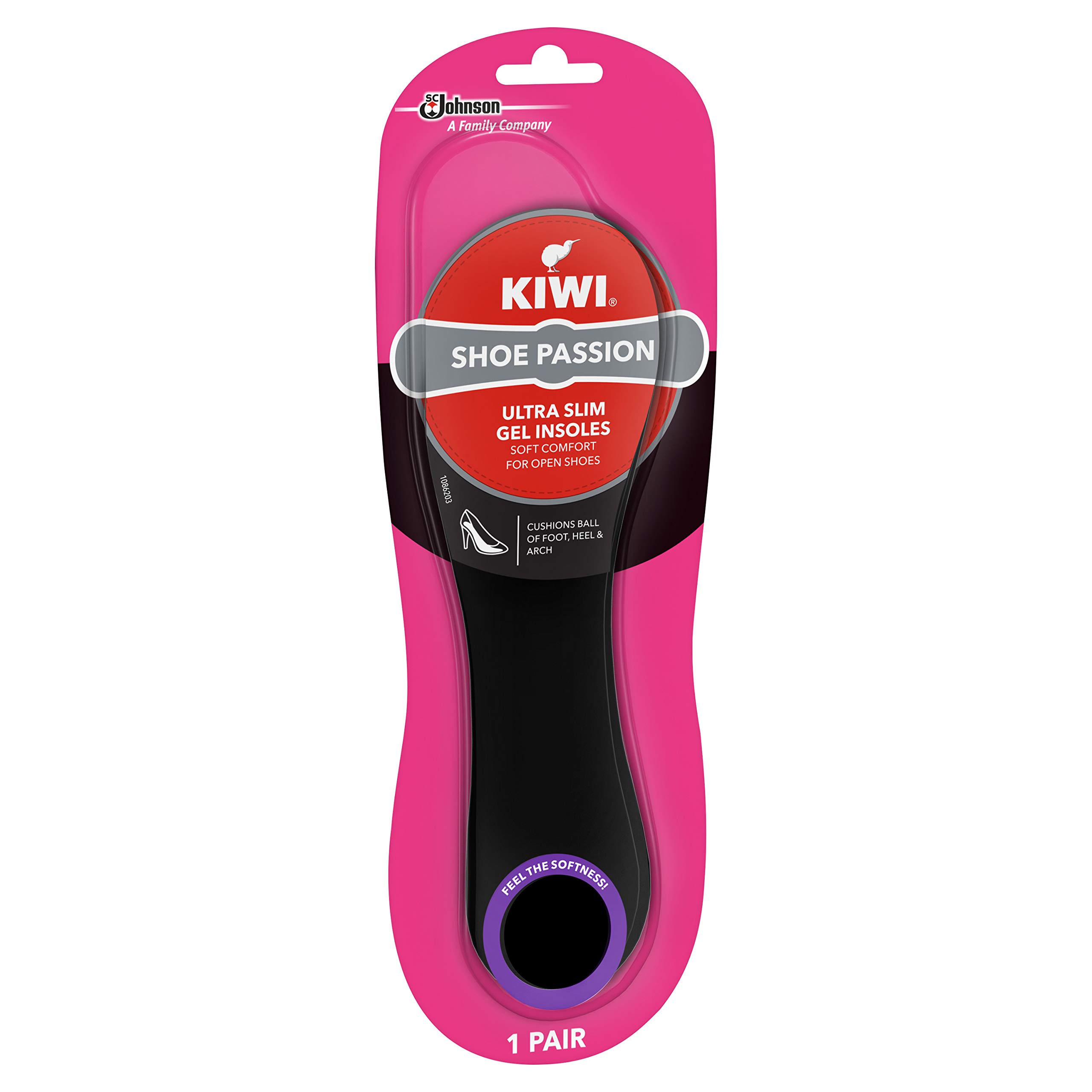 KIWI Ultra Slim Shoe Insoles for Women - All Day Comfort & Shock Absorption - Perfect for Running, Walking & Work Shoes