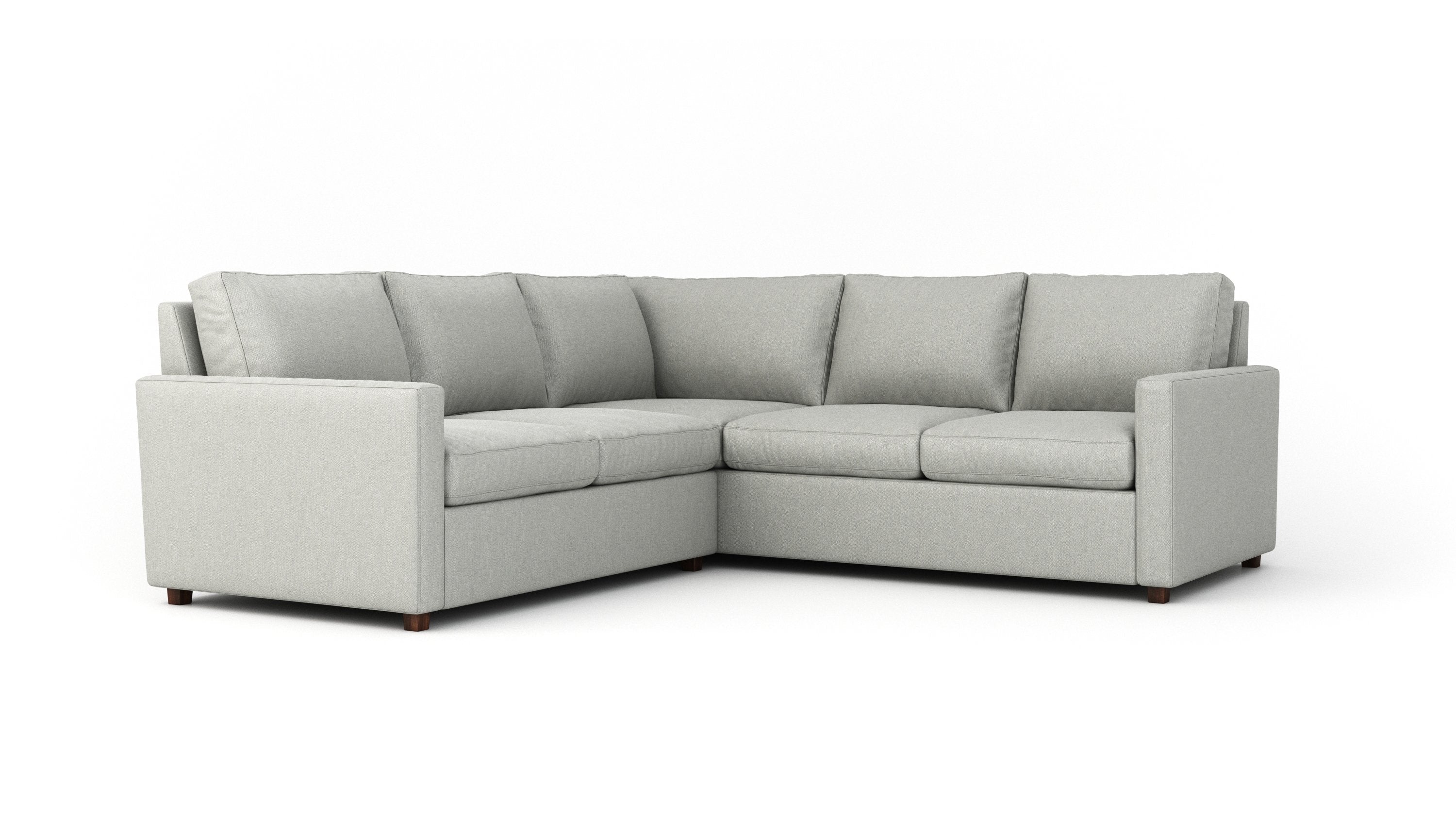 Extra Deep Couch Potato Lite Sectional Sofa - 90 x 95 Inches, Right Corner Chaise Lounge - Perfect for Living Room, Family Room & Home Theater Comfort