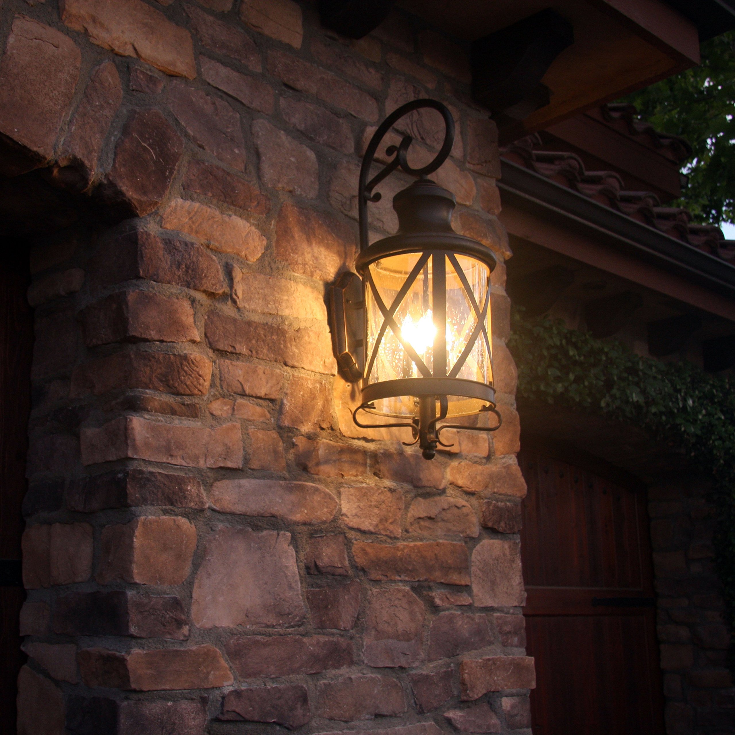 AA Warehousing Tayson 4-Light Outdoor Wall Sconce - Oil Rubbed Bronze Finish Exterior Lighting for Porch, Patio, Garage & Entryway