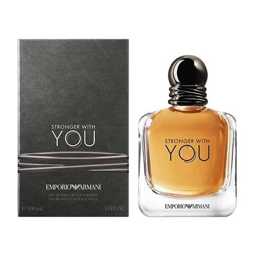 Armani Stronger With You 100ml Eau de Toilette for Men - Long-Lasting Fragrance for Date Night & Special Occasions