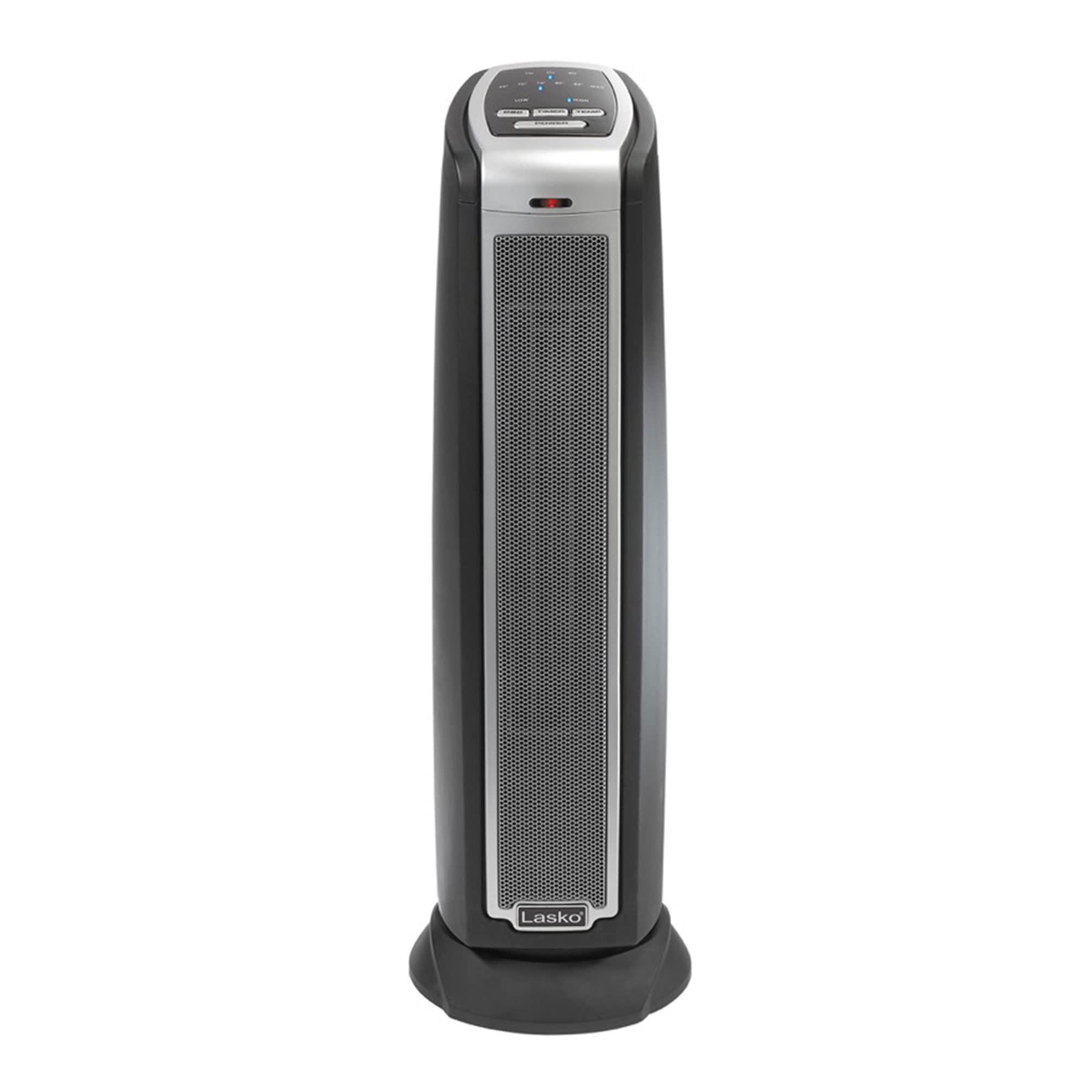 Lasko 1500W Oscillating Ceramic Tower Space Heater with Remote Control, Adjustable Thermostat & Timer - 3 Pack for Home, Office & Bedroom Use - Fast Heating Portable Electric Heater for Winter