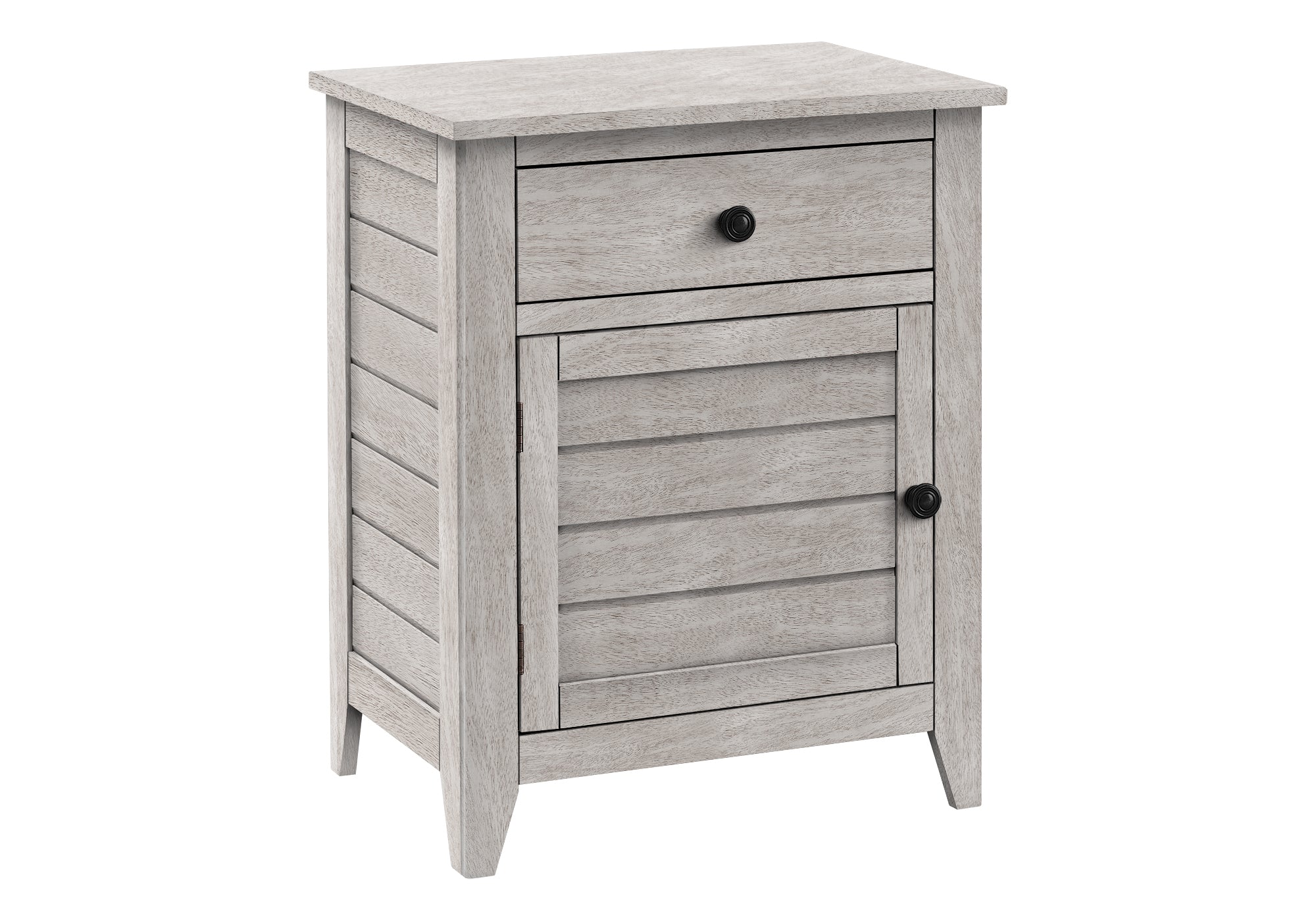 Coastal Grey Accent Table - Modern Side Table for Living Room, Bedroom & Office - Small End Table with Stylish Design for Home Decor