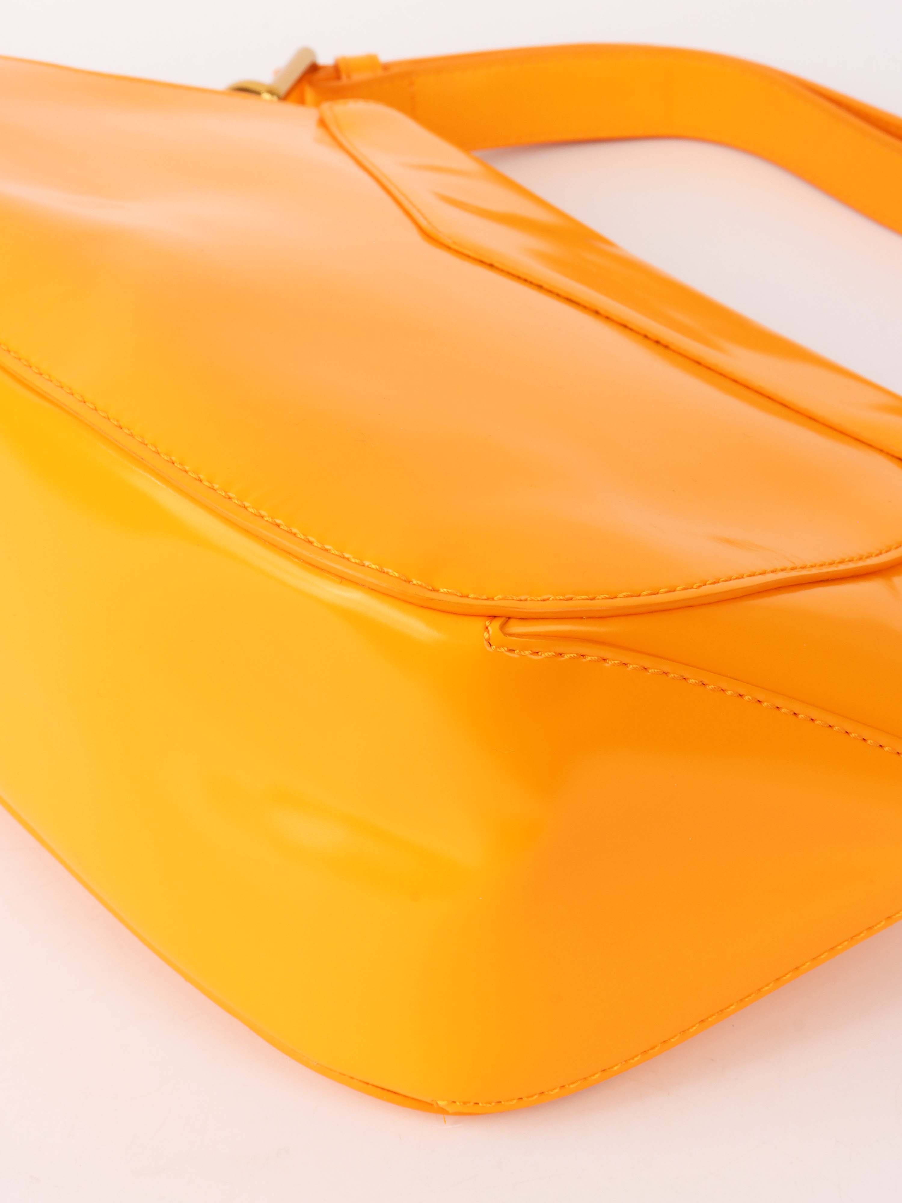 Bottega Veneta Orange V Ring Bag - Stylish Crossbody Handbag for Women, Perfect for Everyday Use, Work, and Travel