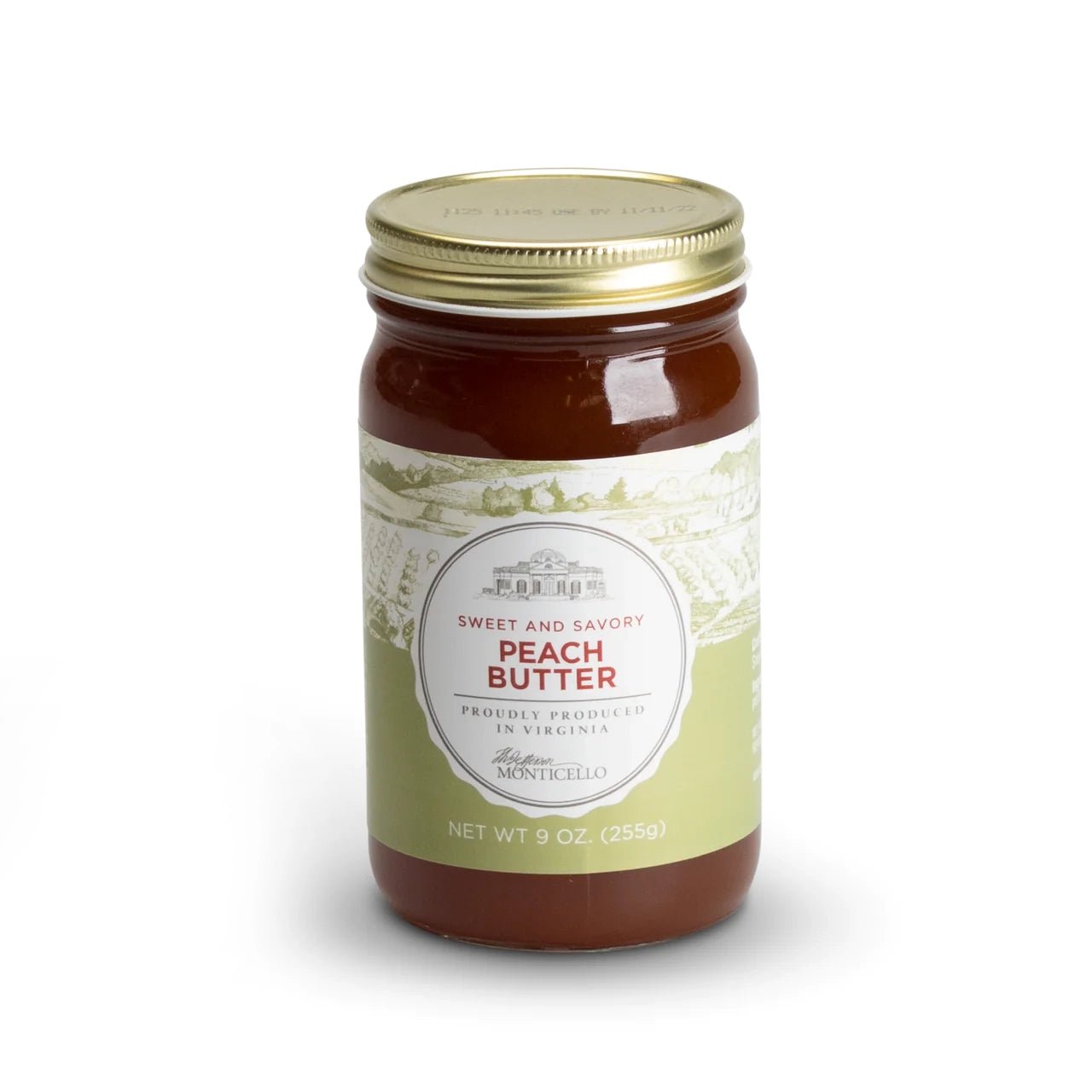 Monticello Peach Butter - Delicious Homemade Spread for Toast, Pancakes & Desserts | All-Natural & Gluten-Free