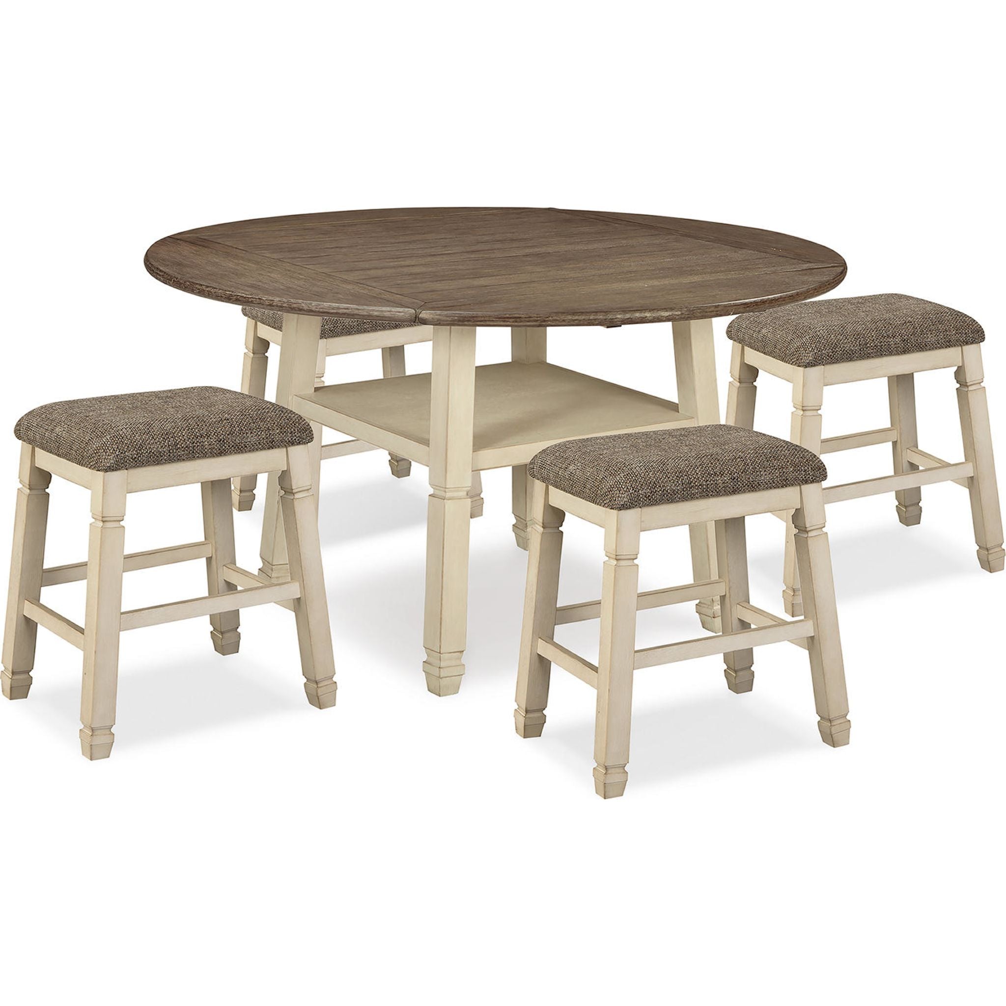Bolanburg 5-Piece Counter Height Dining Set - Modern Kitchen Table and Stools for Small Spaces | Perfect for Breakfast Nook, Apartment, or Bar Area