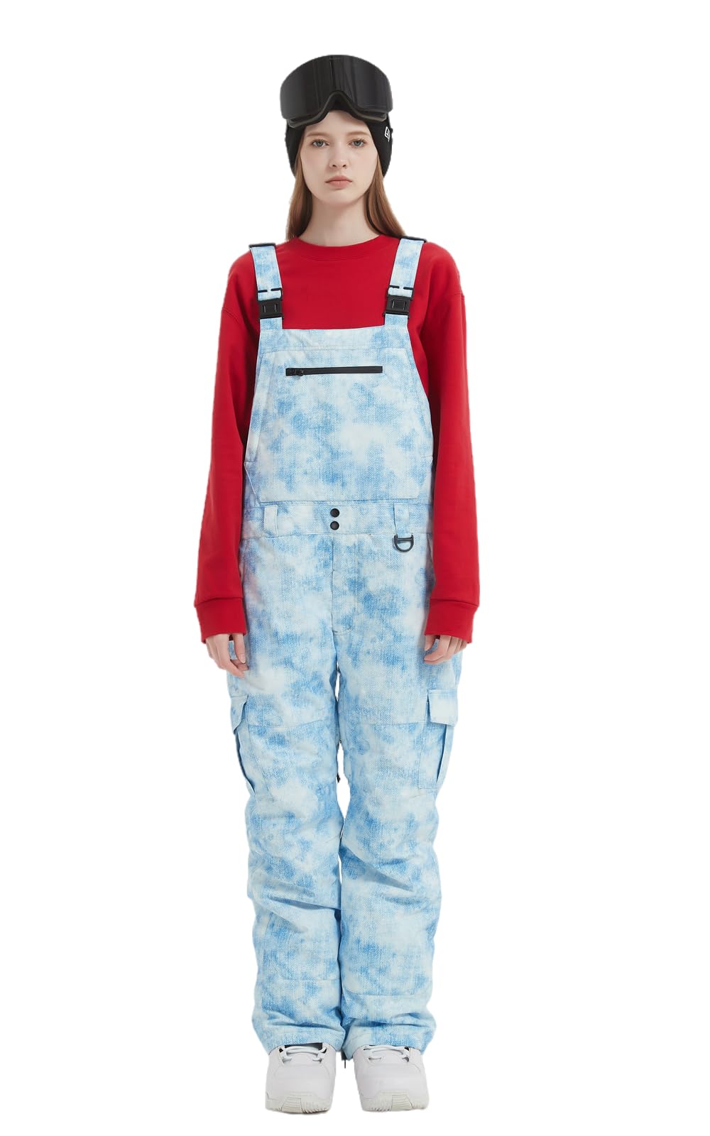 **Men's & Women's Waterproof Snow Bib Overalls - Adjustable Windproof Ski Pants with Insulation for Warmth - Perfect for Skiing, Snowboarding & Winter Outdoor Activities**