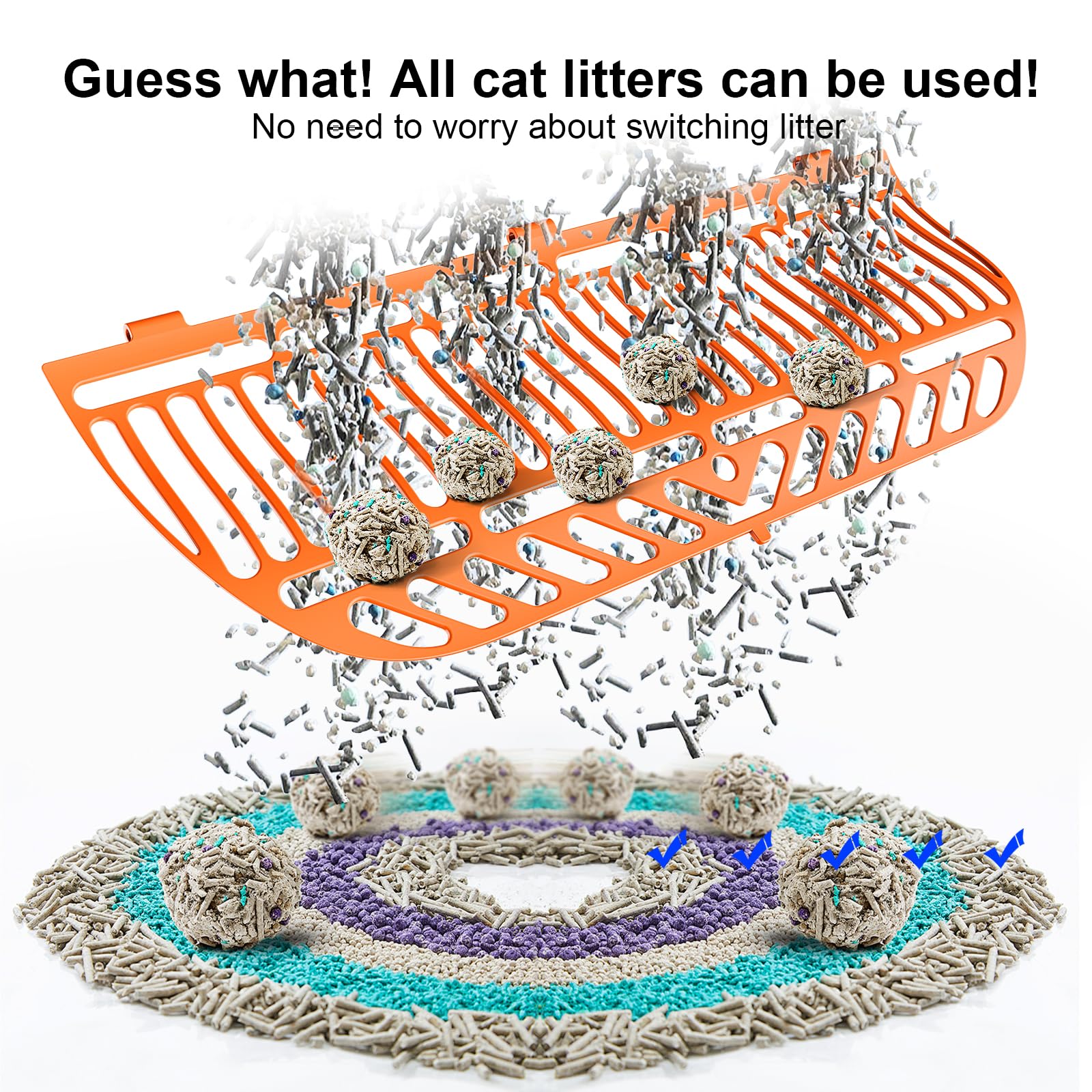 Self Cleaning Cat Litter Box - 80L Large Automatic Litter Robot for Multiple Cats with APP Control & Odor Removal, Includes 1 Roll Waste Bags (White) - Perfect for Busy Pet Owners & Multi-Cat Households