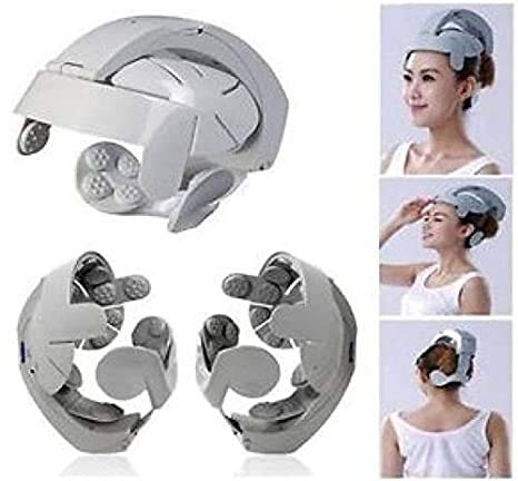 Relax Brain Acupuncture Points Stress Relief Massager - Electric Vibration Head Massage Machine for Tension Release & Mental Clarity | Perfect for Office, Home & Travel Use