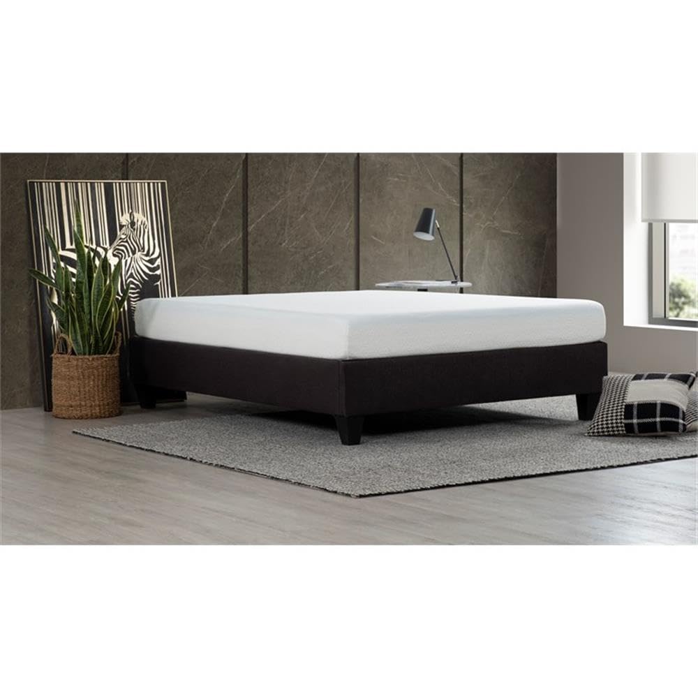 Primo International Speedy Bed Frame with Sturdy Base - Grey - Perfect for Modern Bedrooms, Guest Rooms & Dormitories