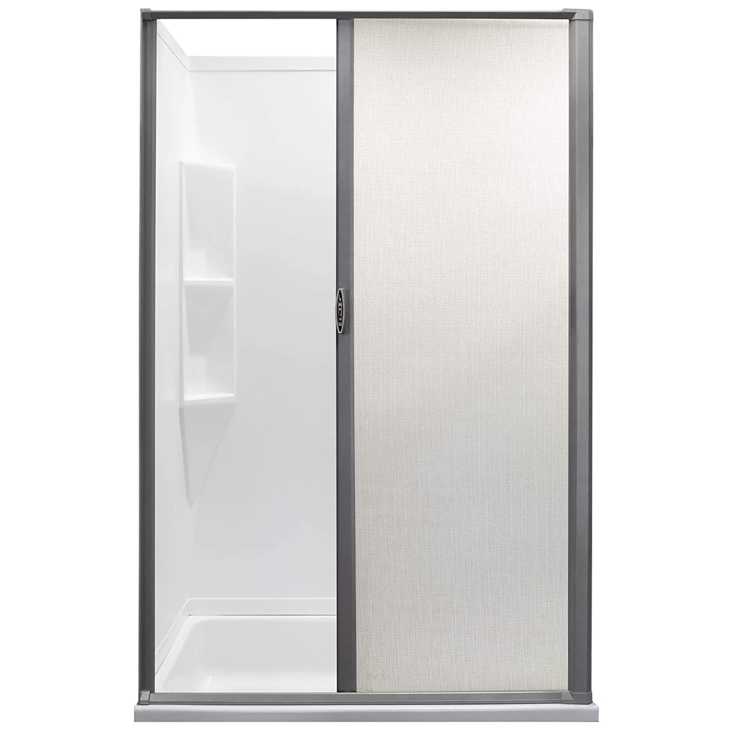RV Retractable Rolling Shower Doors - 4 Sizes & 2 Colors | Replacement Shower Door for Campers & Trailers | Woven Mesh Vinyl (36