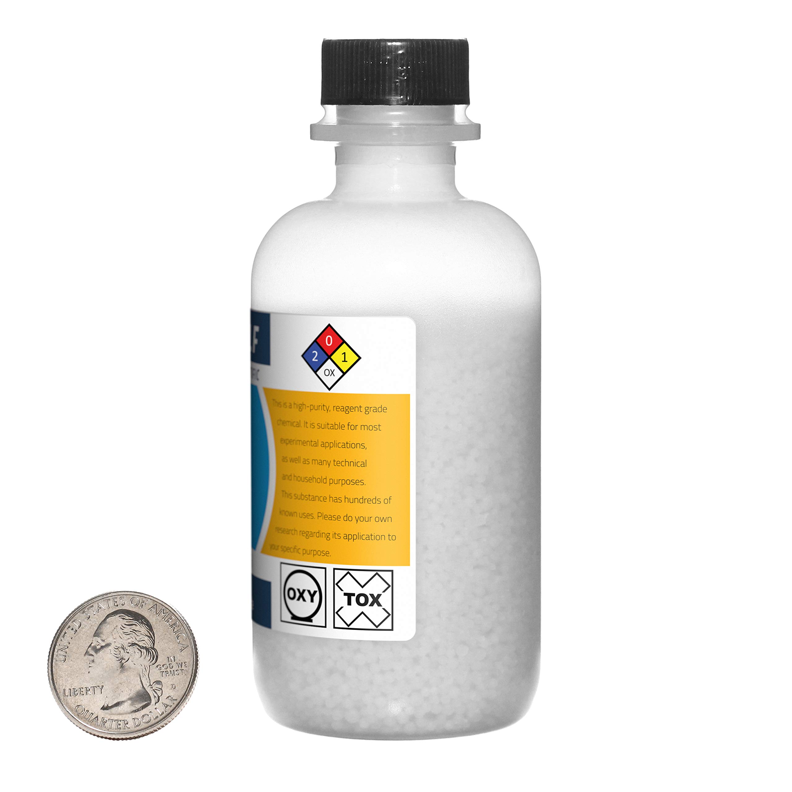 99% Pure Calcium Nitrate Prills - 8oz (2 Bottles) - Reagent Grade for Hydroponics, Gardening & Plant Nutrition