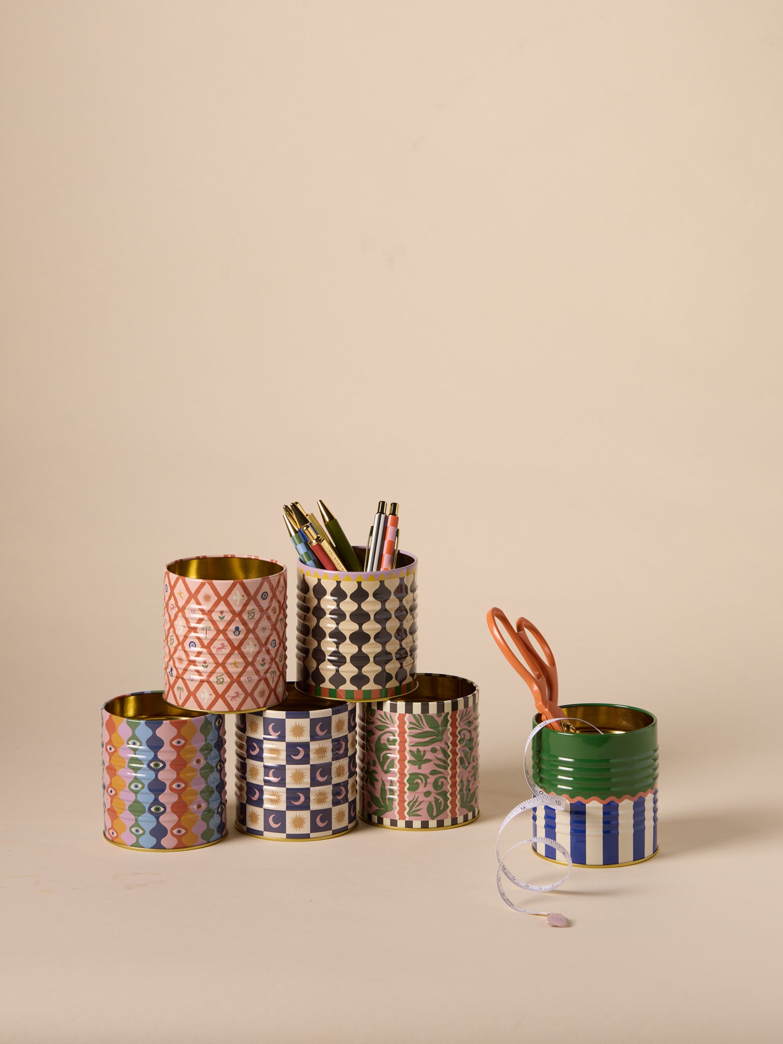 Designworks Ink A Dopo Storage Tin - Celestial Themed Organizer for Art Supplies, Office & Home Decor | Perfect for Artists, Crafters & Stationery Lovers