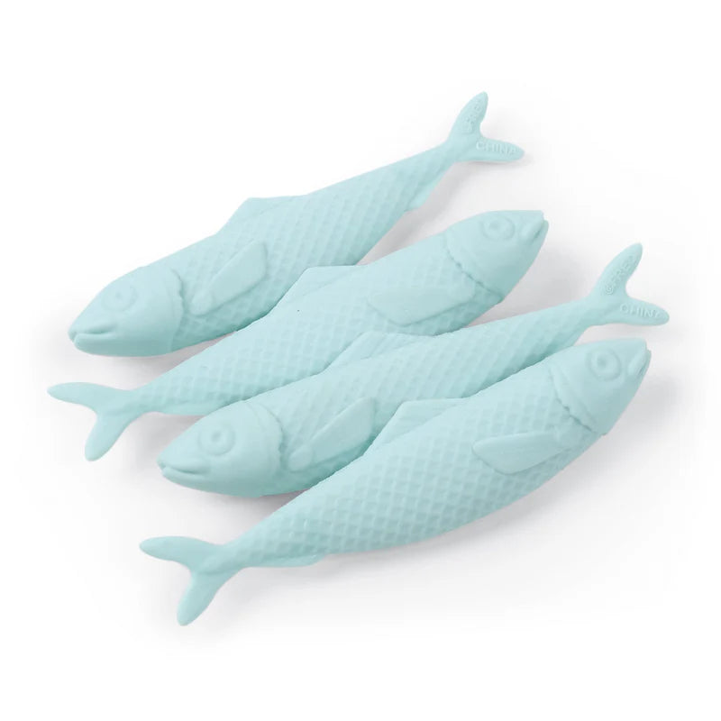 Fred Sardine Erasers - Fun & Unique Fish-Shaped Pencil Erasers for School, Office & Art Supplies | Great for Students, Teachers & Artists