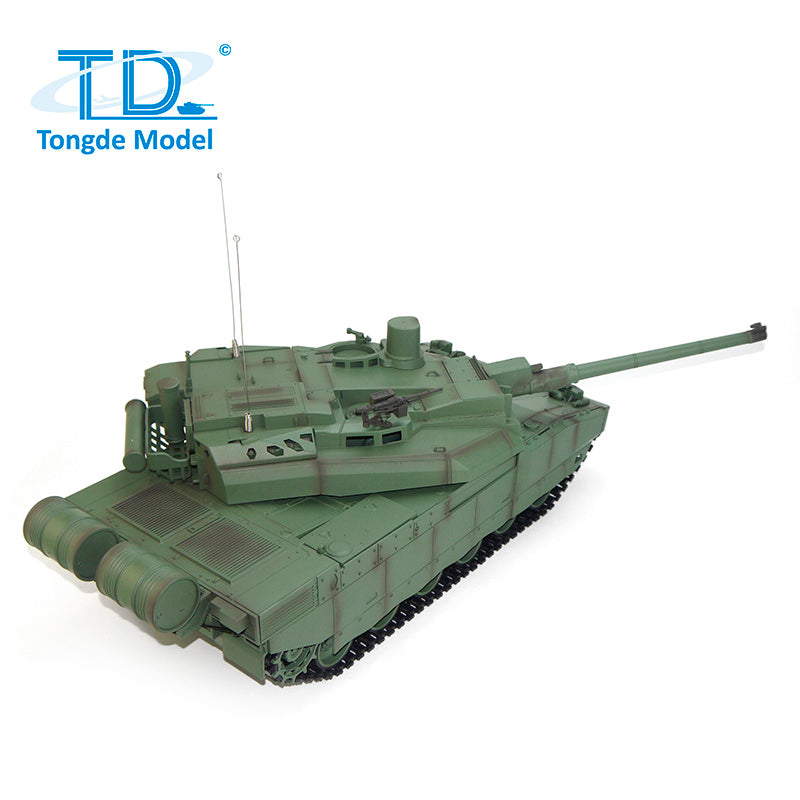 1/16 Tongde RC Tank H2408 Leclerc Battle Tank - Ready-to-Run Infrared BB Shooting with Barrel Recoil & 320° Rotation - Electric Toy Model with Battery - Perfect for Military Enthusiasts & Battle Simulation Games