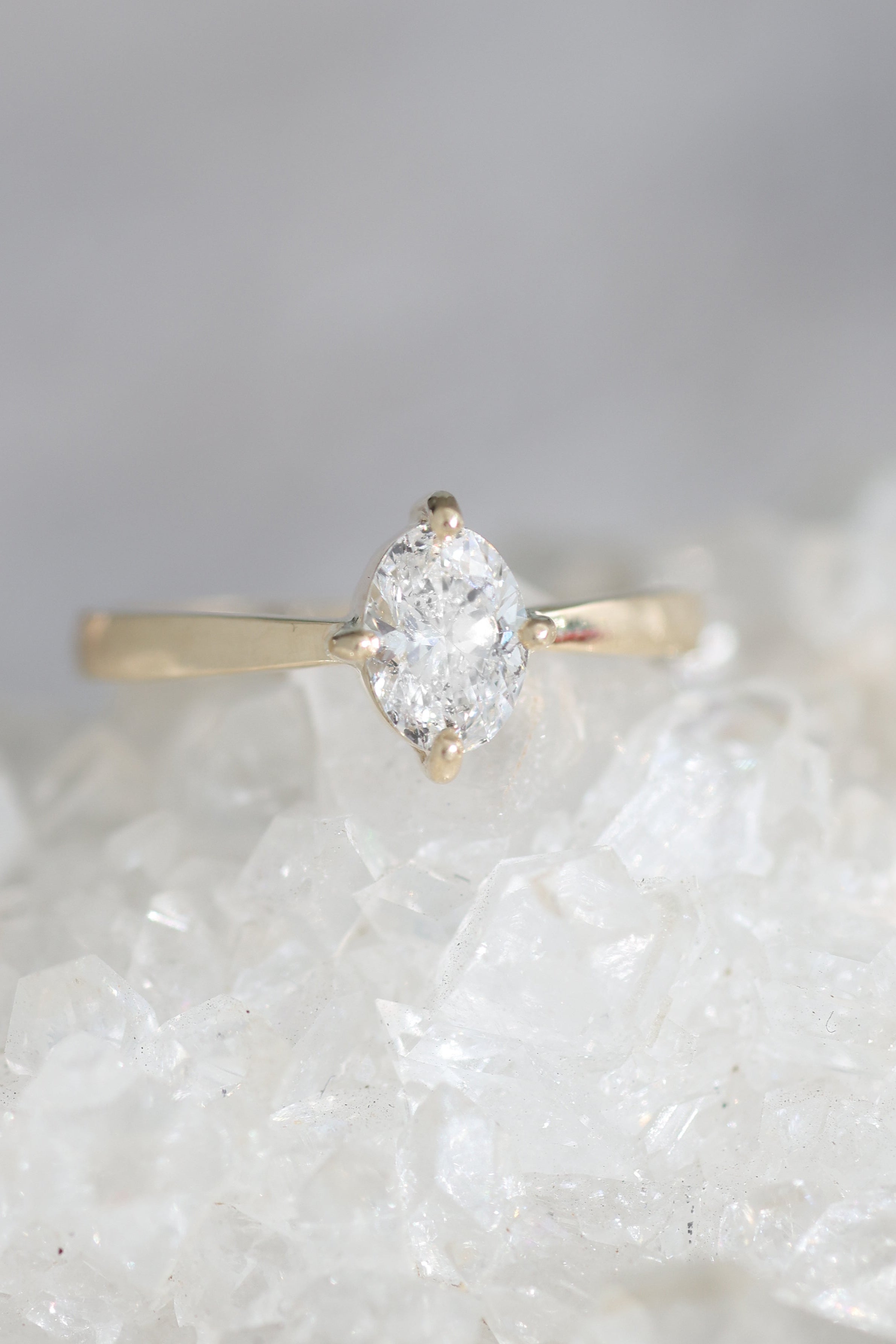 14K Yellow Gold Galaxy Diamond Band Ring for Women - Elegant Stackable Wedding Band, Anniversary Gift, or Everyday Jewelry - Perfect for Special Occasions & Daily Wear