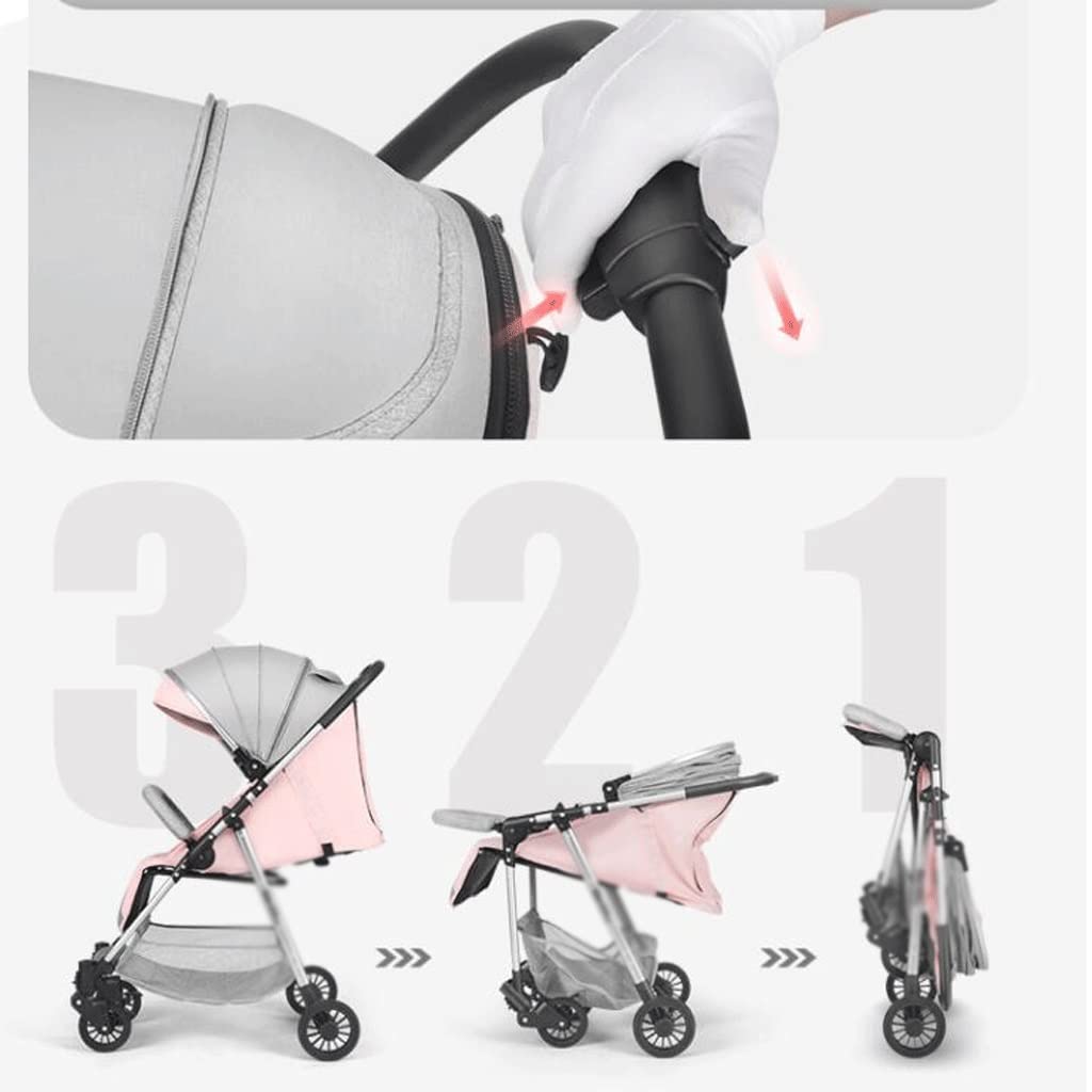 Lightweight Foldable Baby Stroller - Reversible Seat for Newborn to Toddler | Compact Travel Stroller for Shopping, Park & Airplane Travel