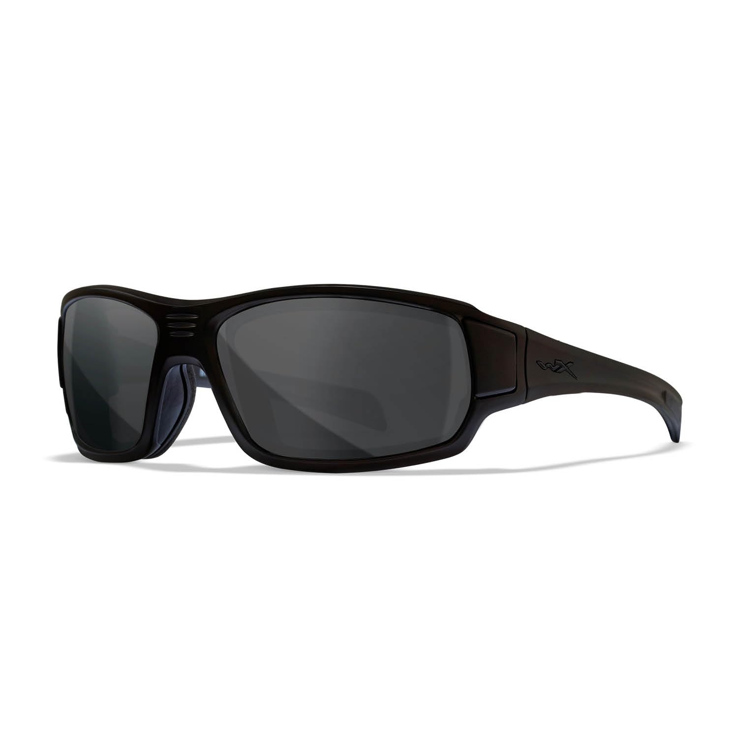 Wiley X WX Breach Tactical Sunglasses - ANSI Z87.1 Safety Glasses for Men & Women | UV Protection, Ballistic Rated | Matte Black Frames with Smoke Grey Lenses | Ideal for Shooting, Fishing, Biking & Outdoor Activities