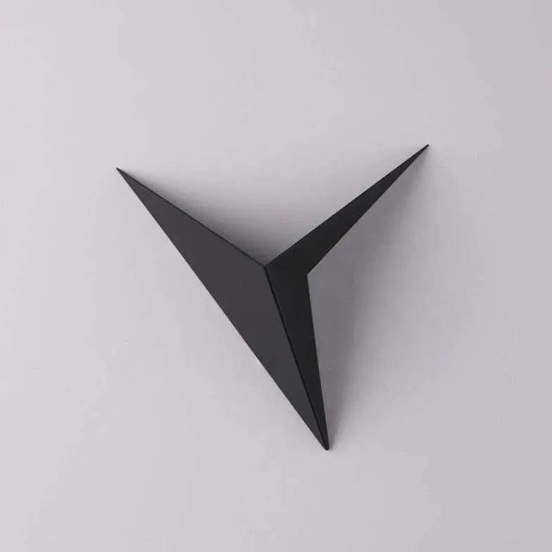 Modern Triangle Embedded Wall Lamp - Upward Illumination LED Light Fixture for Bedroom, Living Room & Hallway Decor