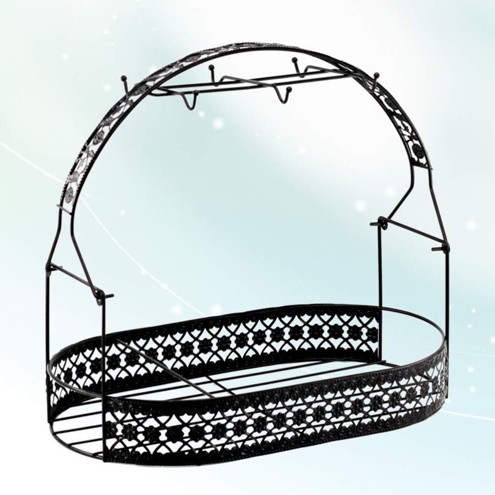 Operitacx Storage Basket & Cup Organizer - 3-Tier Cup Shelf & Rack for Kitchen, Bathroom, Office Organization - Perfect for Mugs, Spices, Beauty Products & More