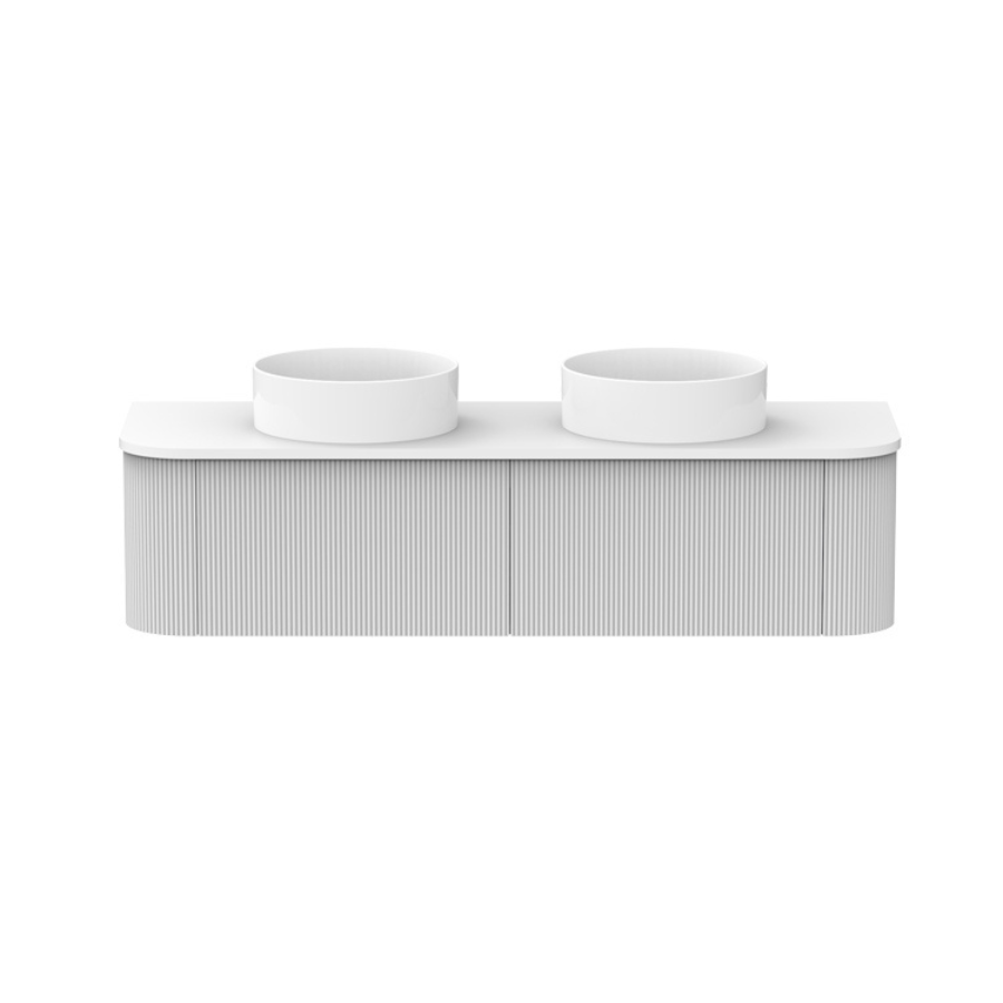 Waverley Vanity 1500 Wall Mounted Bathroom Sink in Ultra White - Perfect for Modern Small Bathrooms and Powder Rooms