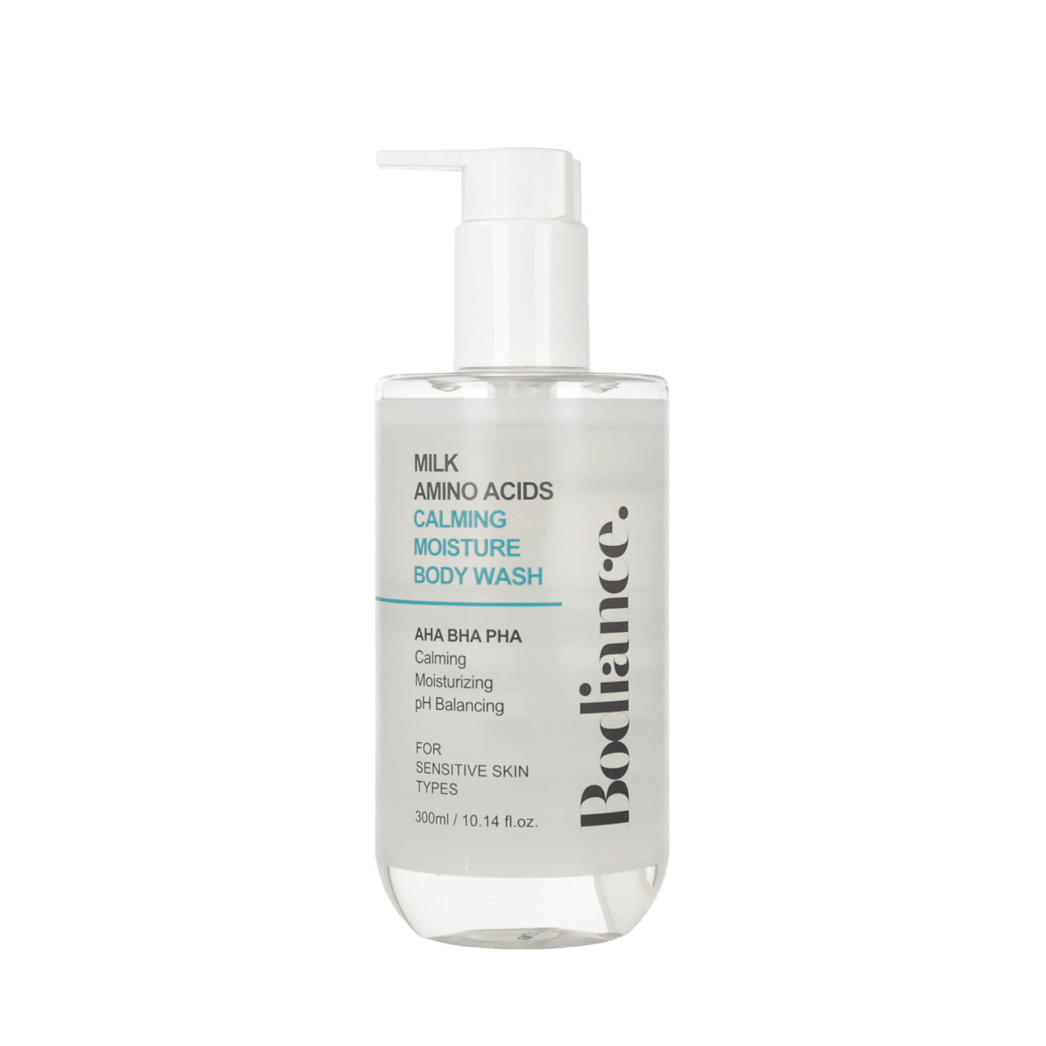 Bodiance Milk Amino Acids Calming Moisture Body Wash 300ml - Gentle Hydrating Shower Gel for Dry & Sensitive Skin - Perfect for Daily Use & Relaxing Bath Time