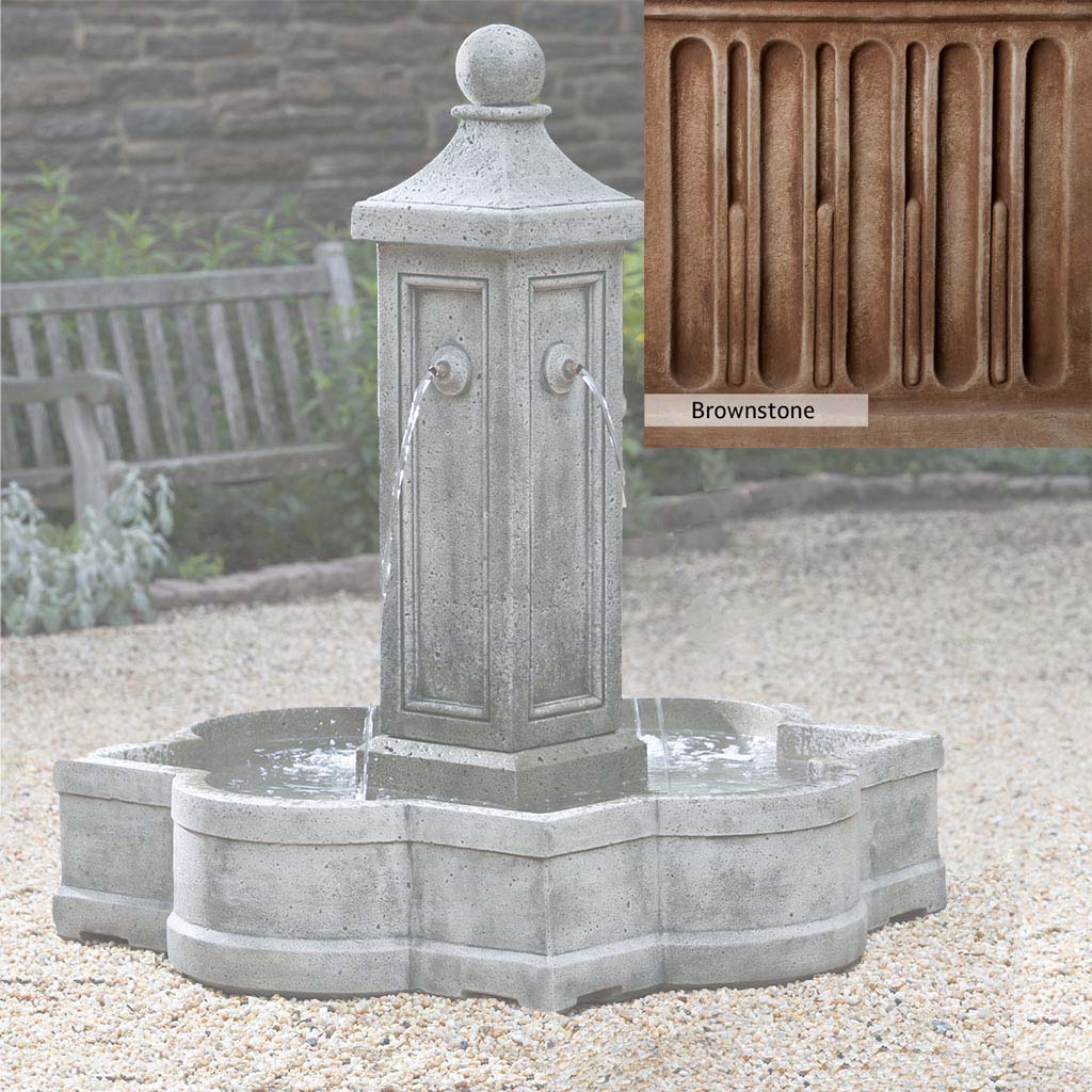 Campania International Provence Outdoor Garden Fountain - Elegant French-Inspired Water Feature for Patio, Yard & Landscape Decor