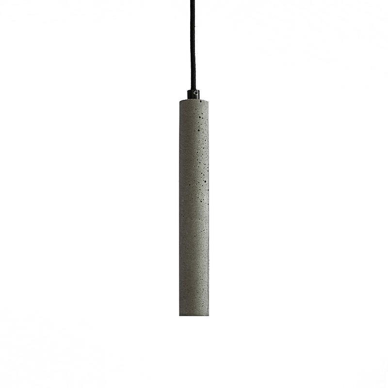 Modern Concrete Pendant Lights - Industrial Style Hanging Fixtures for Kitchen Island, Dining Room & Bedroom - Dimmable Edison Bulb Compatible