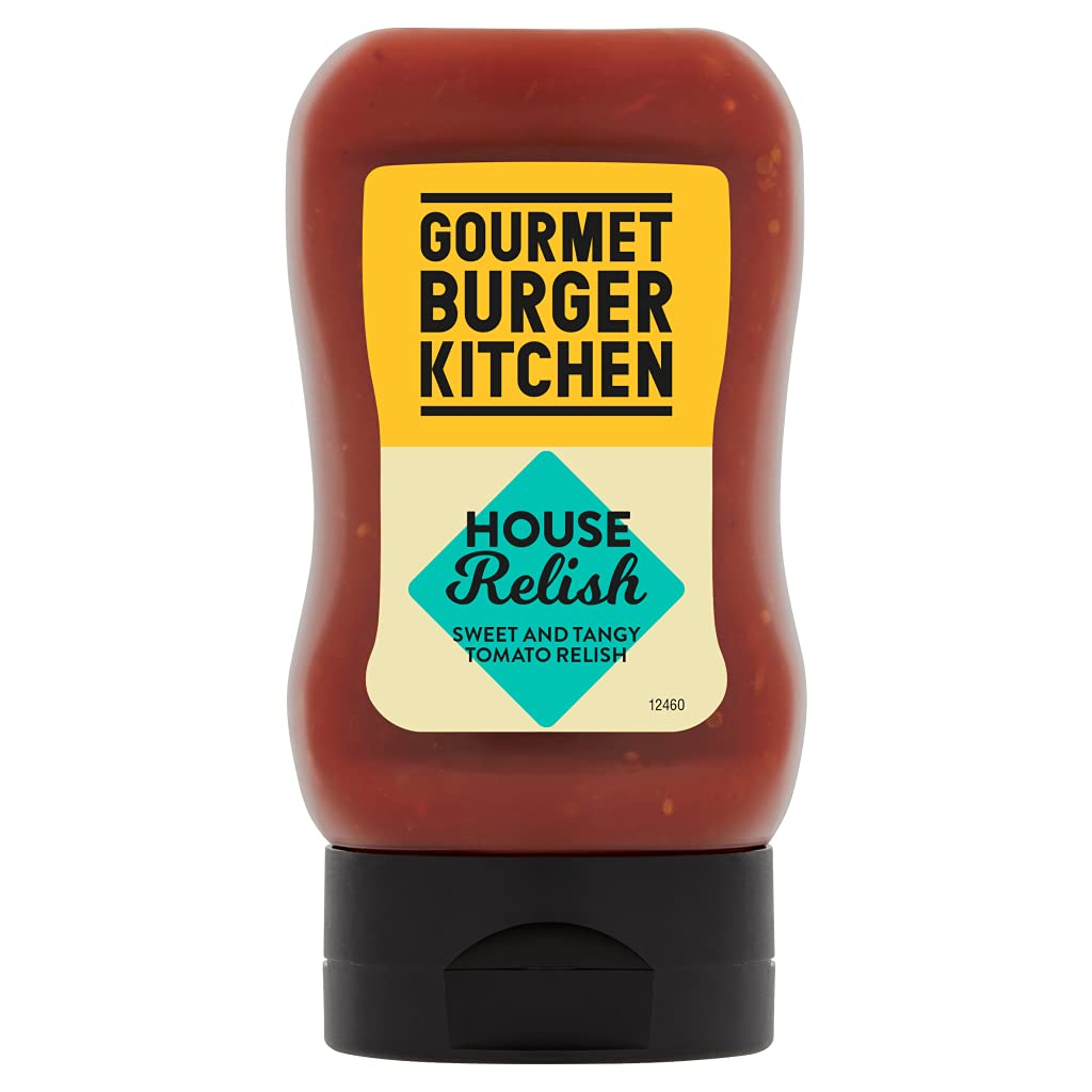 Gourmet Burger Relish - Sweet Tangy Tomato Sauce 250g for Burgers & BBQ