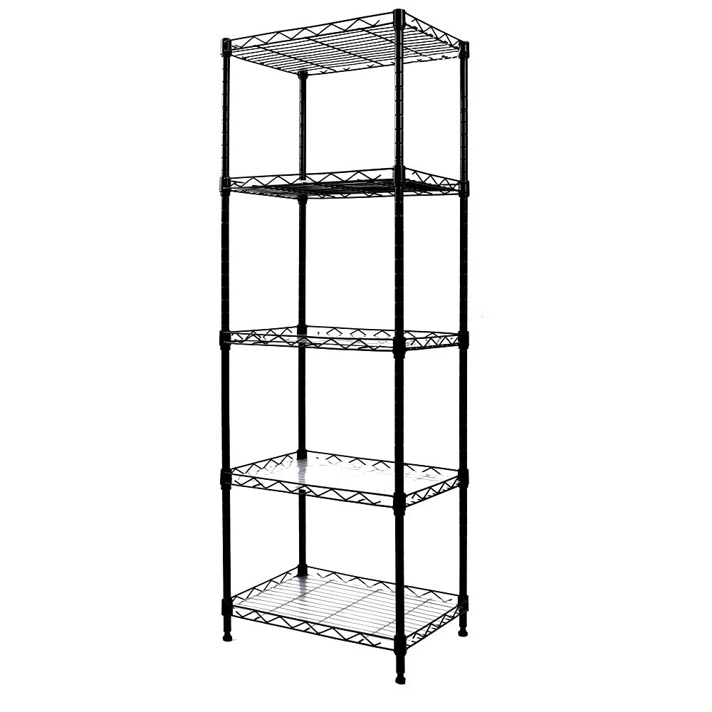 YOHKOH 5-Tier Adjustable Metal Storage Shelf - 16.6