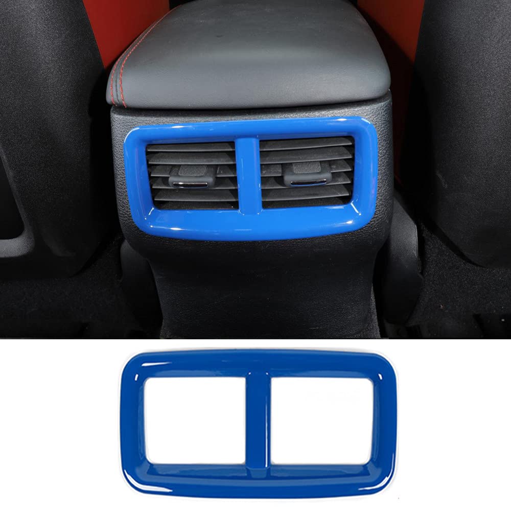 ABS Rear AC Vent Cover Trim for Dodge Challenger 2015-2021 - Black Interior Car Accessories - Perfect for Customization & Climate Control Enhancement
