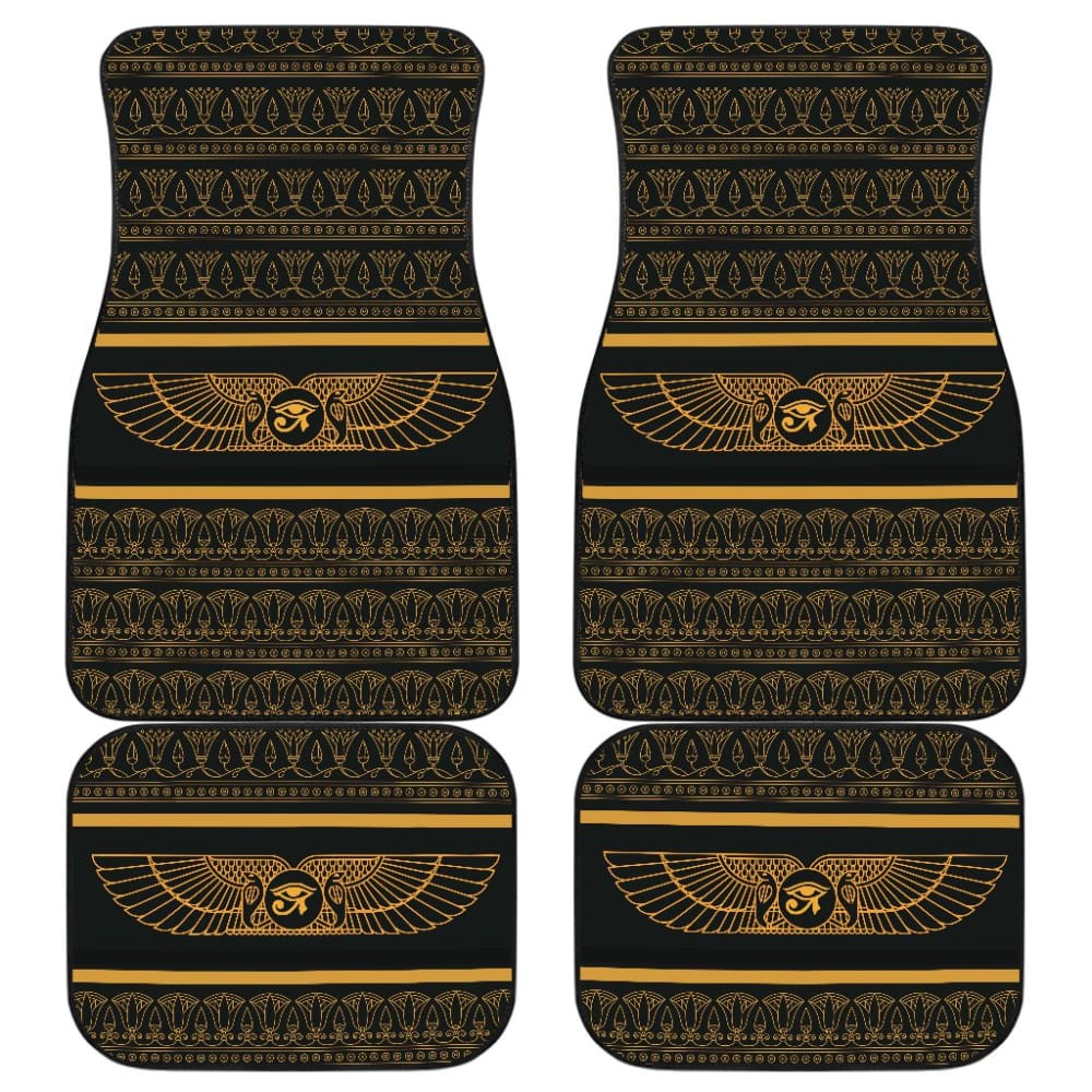 Premium Egyptian Horus Wings Car Floor Mats - Durable, Non-Slip Protection for Cars, SUVs & Trucks | Ancient Egyptian Design for Home & Office Decor