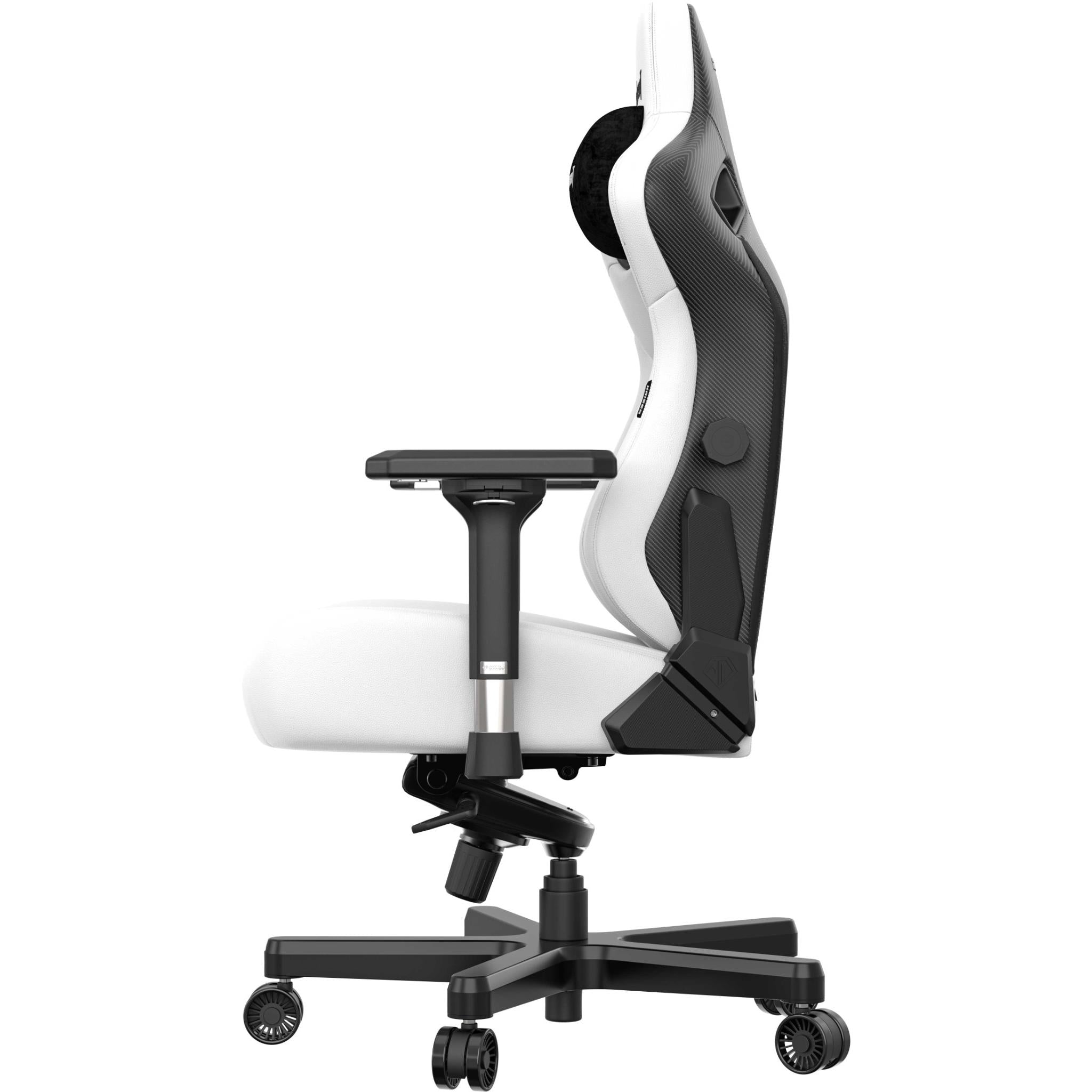 Anda Seat Kaiser 3 Series Premium Ergonomic Gaming Chair - White (Large Size) for PC, PS5, Xbox & Office - Comfortable Racing Style Chair with Lumbar Support