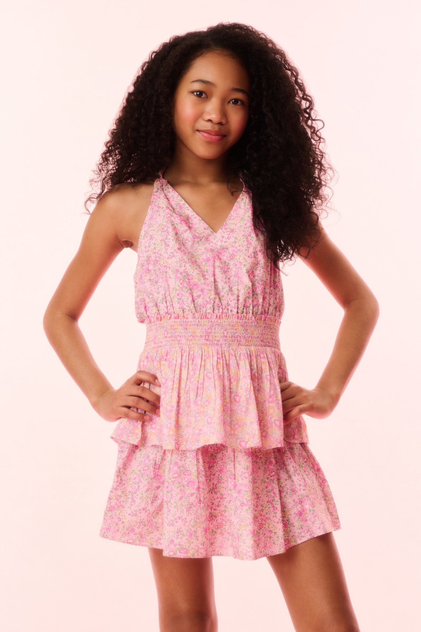 Romille Cotton Halter Dress for Girls - Comfortable Summer Outfit for Beach, Party & Casual Wear