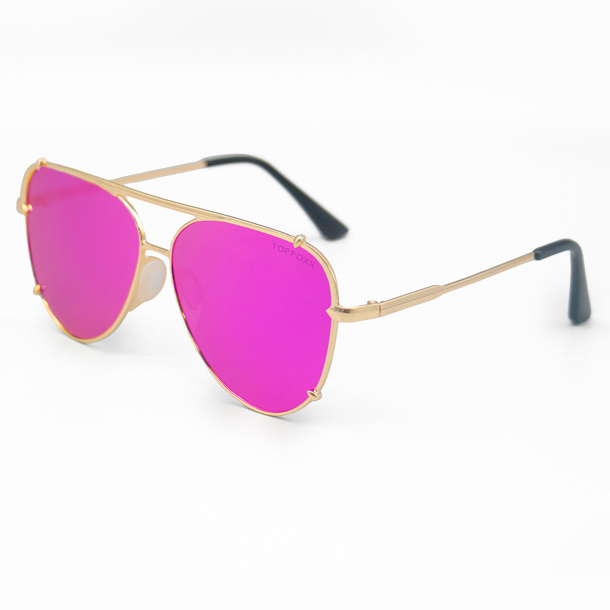 Cristina Tangle-Free Mirrored Pink Aviator Sunglasses for Women - UV Protection, Lightweight & Stylish for Driving, Beach, and Outdoor Activities