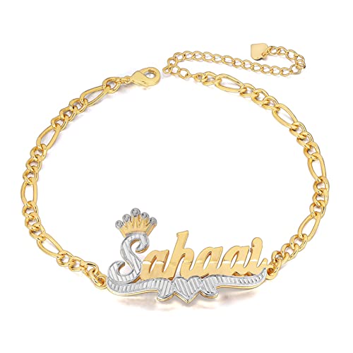 Name Bracelet with Crown Style 11