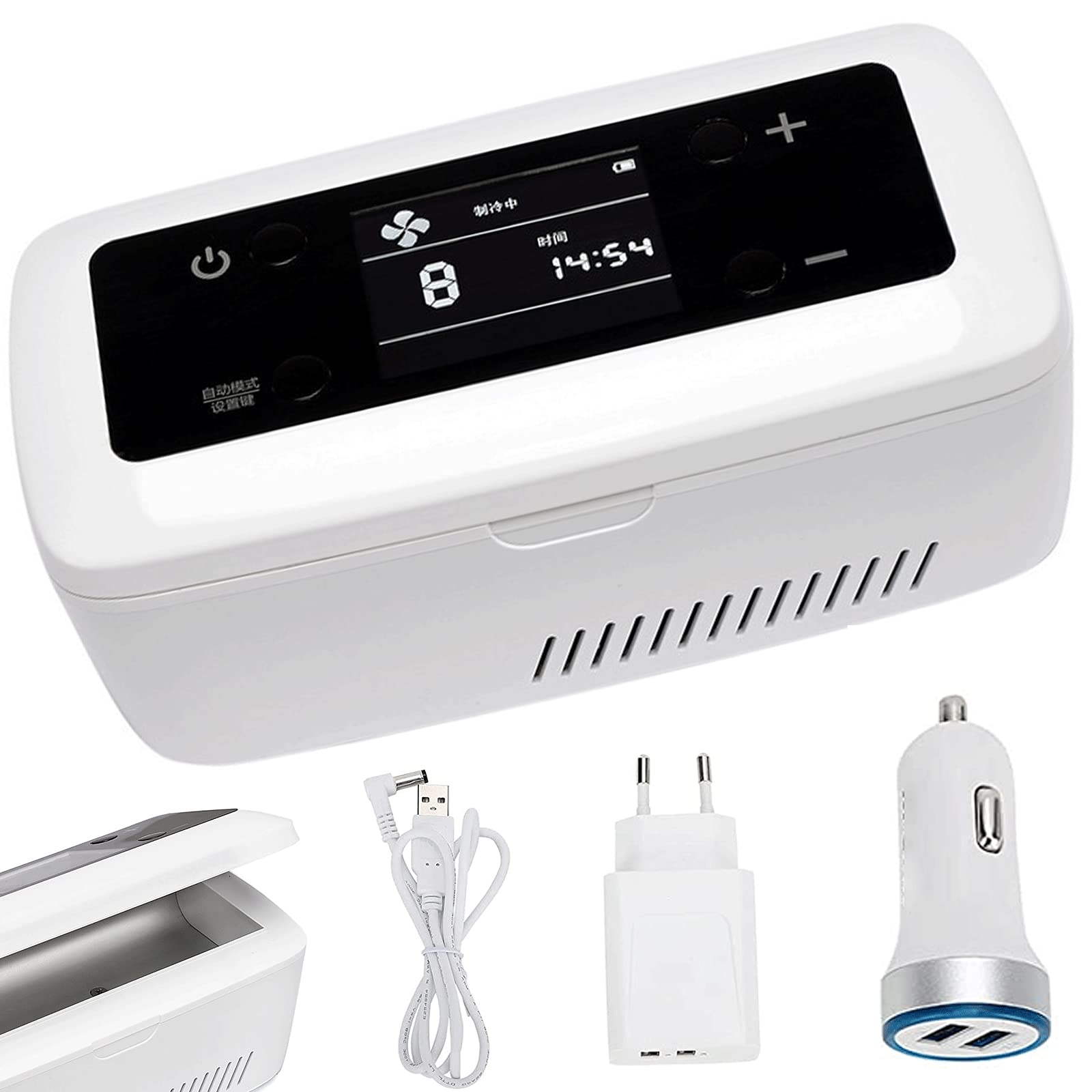 Portable Insulin Cooler Refrigerator - 2-8°C Temperature Control for Travel & Car Use, 8-Hour Battery Life, Diabetic Medicine Storage Case | Perfect for Traveling, Camping & Daily Medication Organization