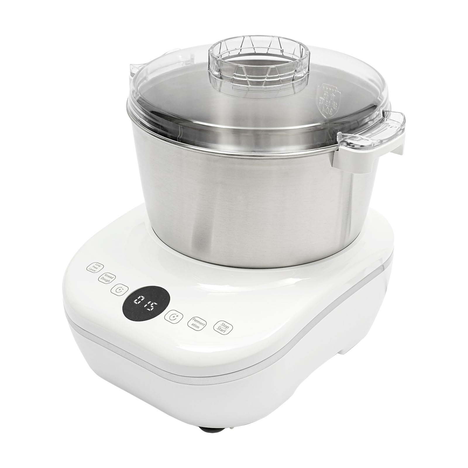 Electric Dough Maker with Fermentation Function - 5L 304 Stainless Steel Stand Mixer with Digital Touch Screen | Professional Kitchen Mixer for Bread, Pizza, Pastry, Pasta & Dumpling Dough | Perfect for Home Baking & Commercial Use