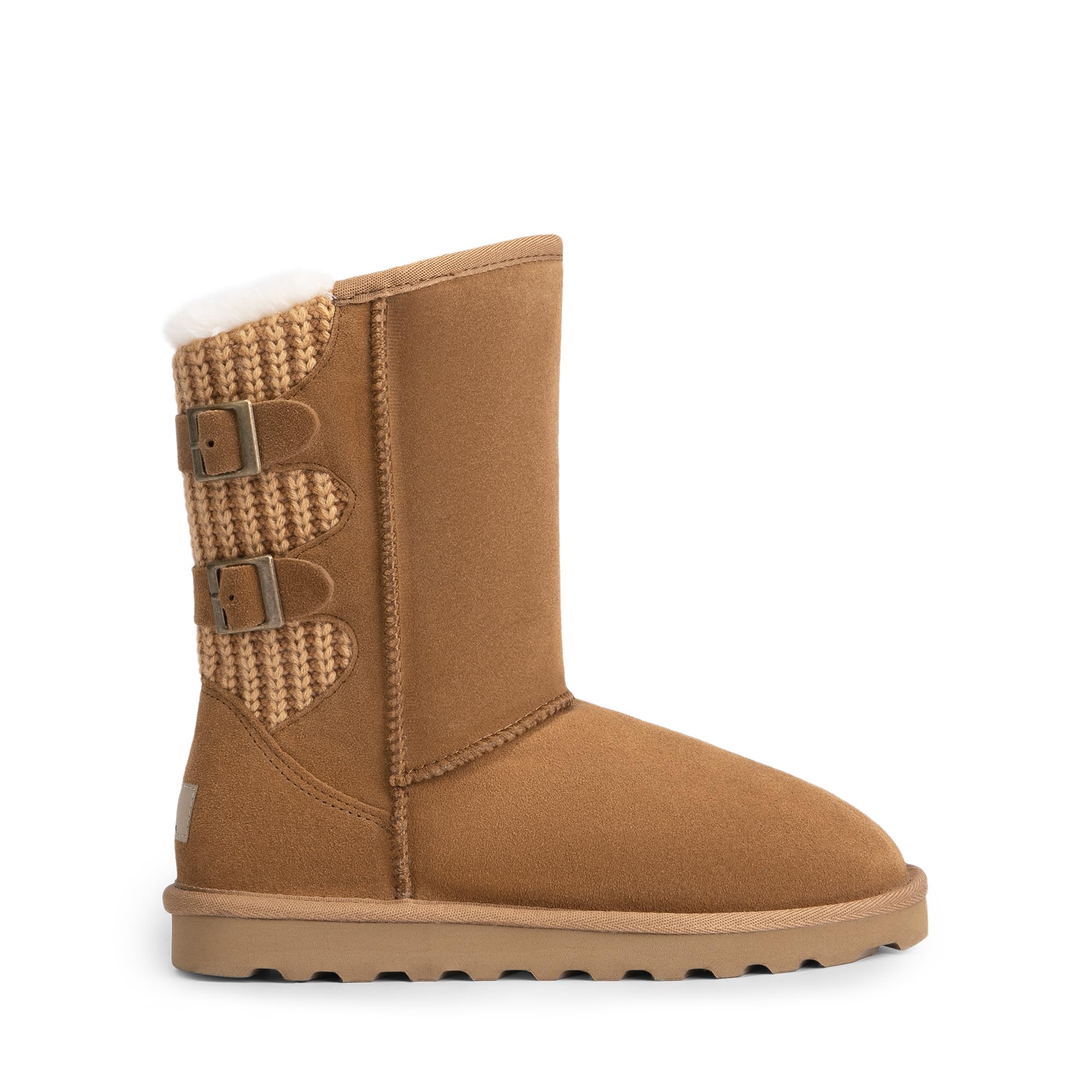 DREAM PAIRS Women's Mid Calf Winter Snow Boots - Waterproof Fuzzy Lined Buckle Booties for Cold Weather | Warm & Stylish Snow Shoes for Women | Perfect for Snowy Days, Winter Hiking & Outdoor Activities