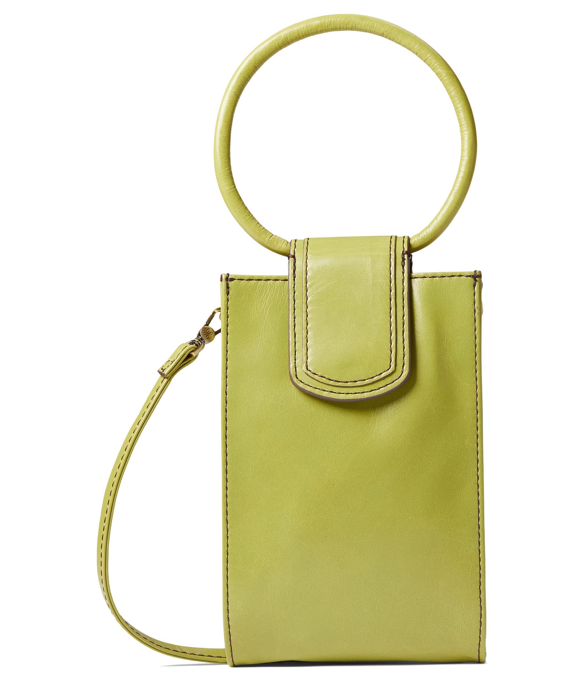 HOBO Sheila Phone Crossbody Bag - Dark Citron, One Size, Stylish & Compact for Everyday Use, Work, and Travel
