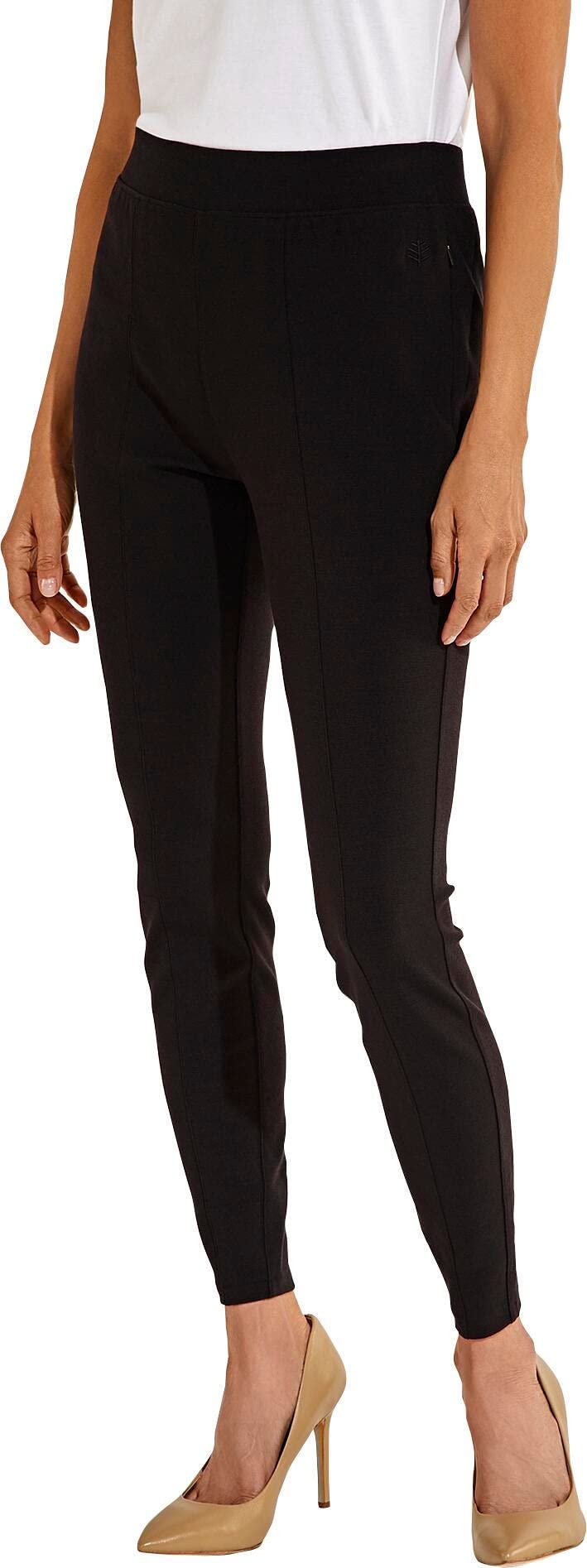 Coolibar UPF 50+ Sarsala Cove Sun Protective Leggings for Women - UPF 50+ UV Protection, Moisture Wicking & Comfortable for Outdoor Activities, Yoga, Hiking & Beach Wear