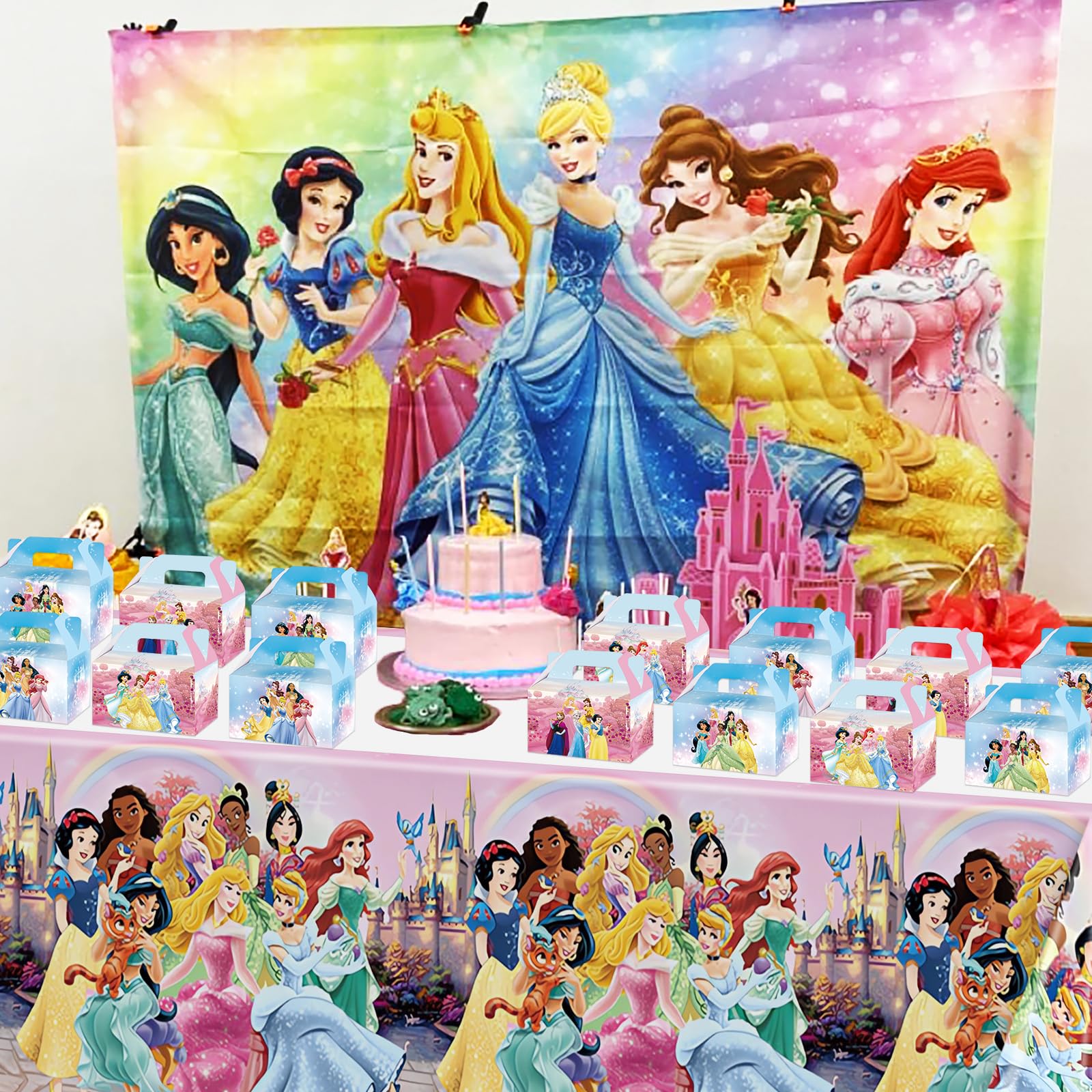 20 PCS Princess Party Favor Boxes - Princess Theme Candy & Cookie Gift Boxes for Kids Birthday Party, Baby Shower, Bridal Shower | Perfect for Party Favors, Wedding Decorations, and Special Events