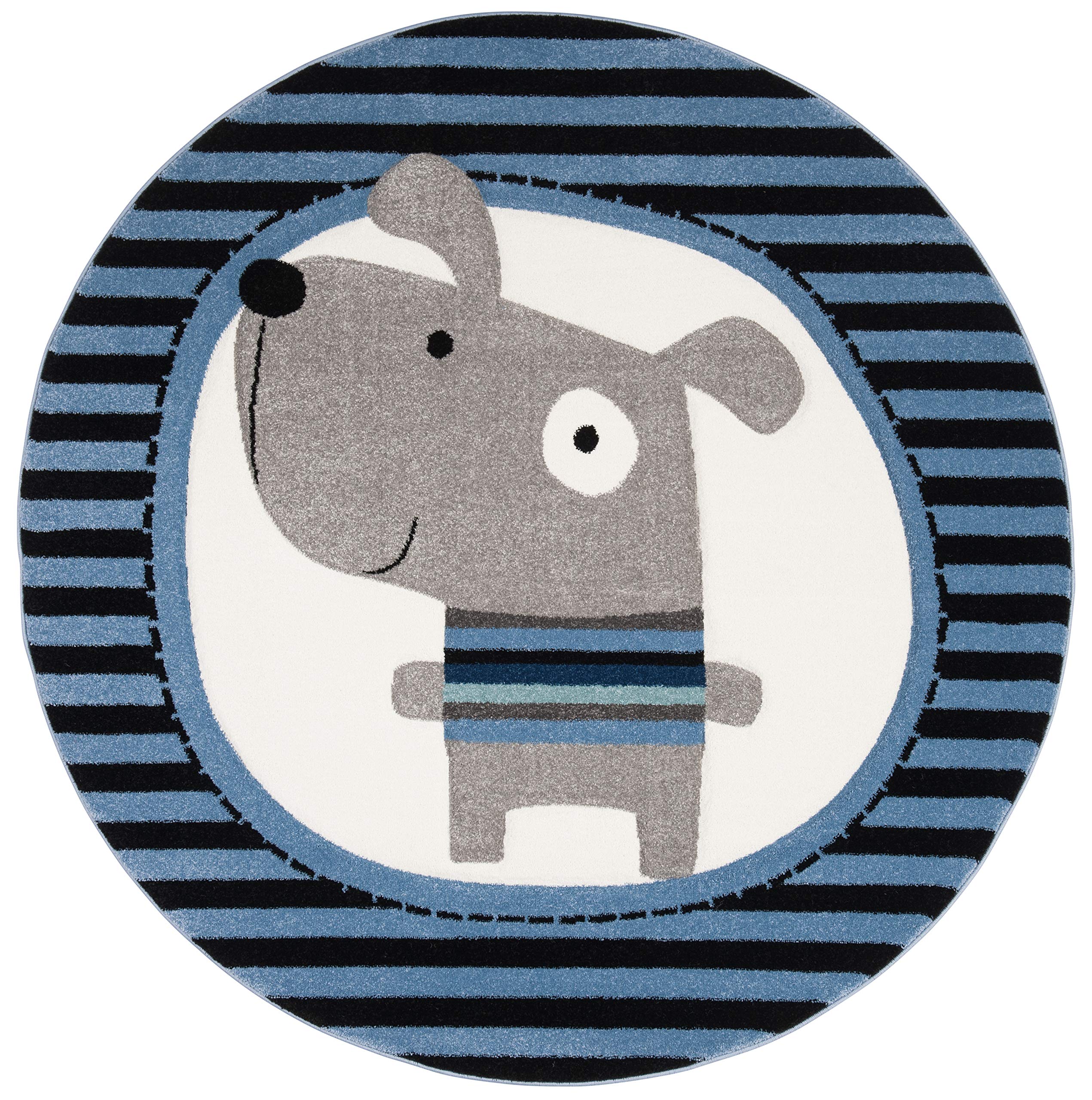 SAFAVIEH Carousel Kids Collection Round Area Rug - 6'7