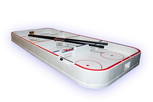 Universal Youth Box Hockey Game Set with Fiberglass Sticks & Real Puck - Perfect for Indoor Gym Class & Backyard Play