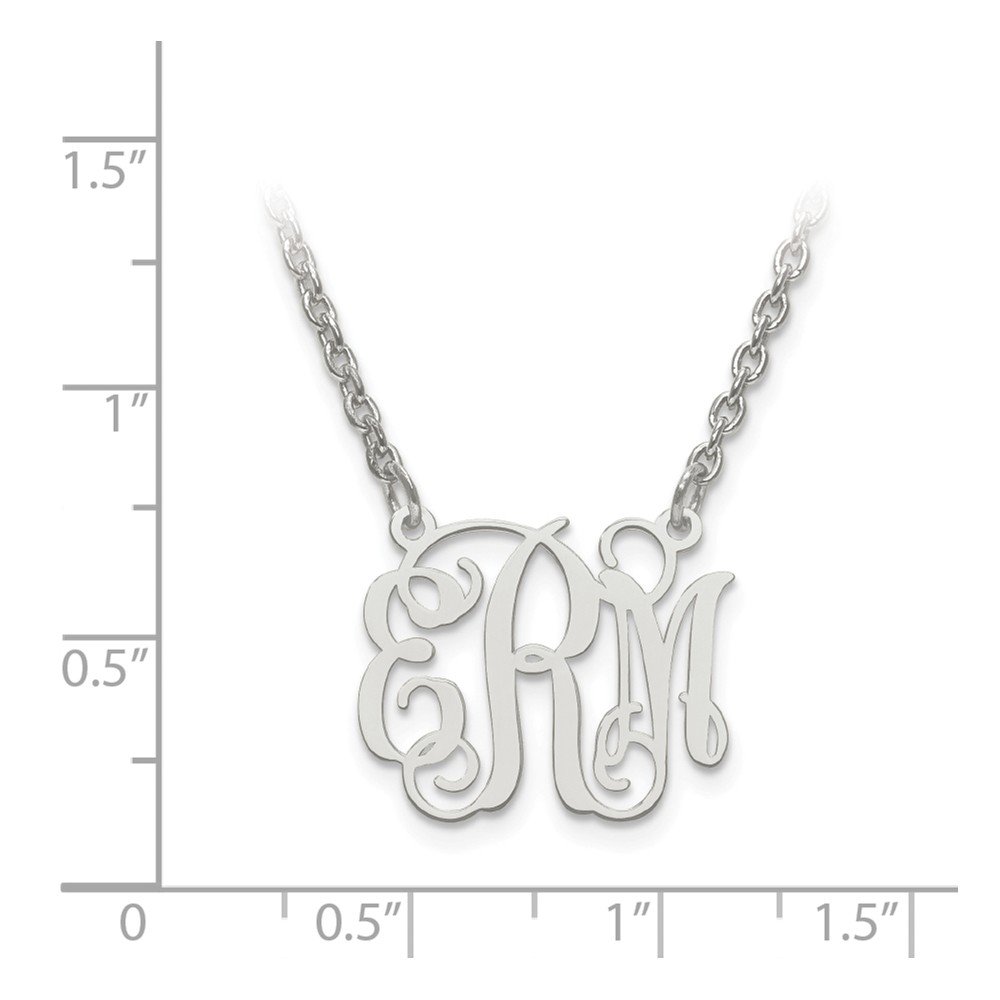 Personalized 925 Sterling Silver Monogram Pendant Necklace with Secure Lobster Clasp - Elegant Jewelry Gift for Women, Perfect for Anniversaries, Birthdays & Everyday Wear