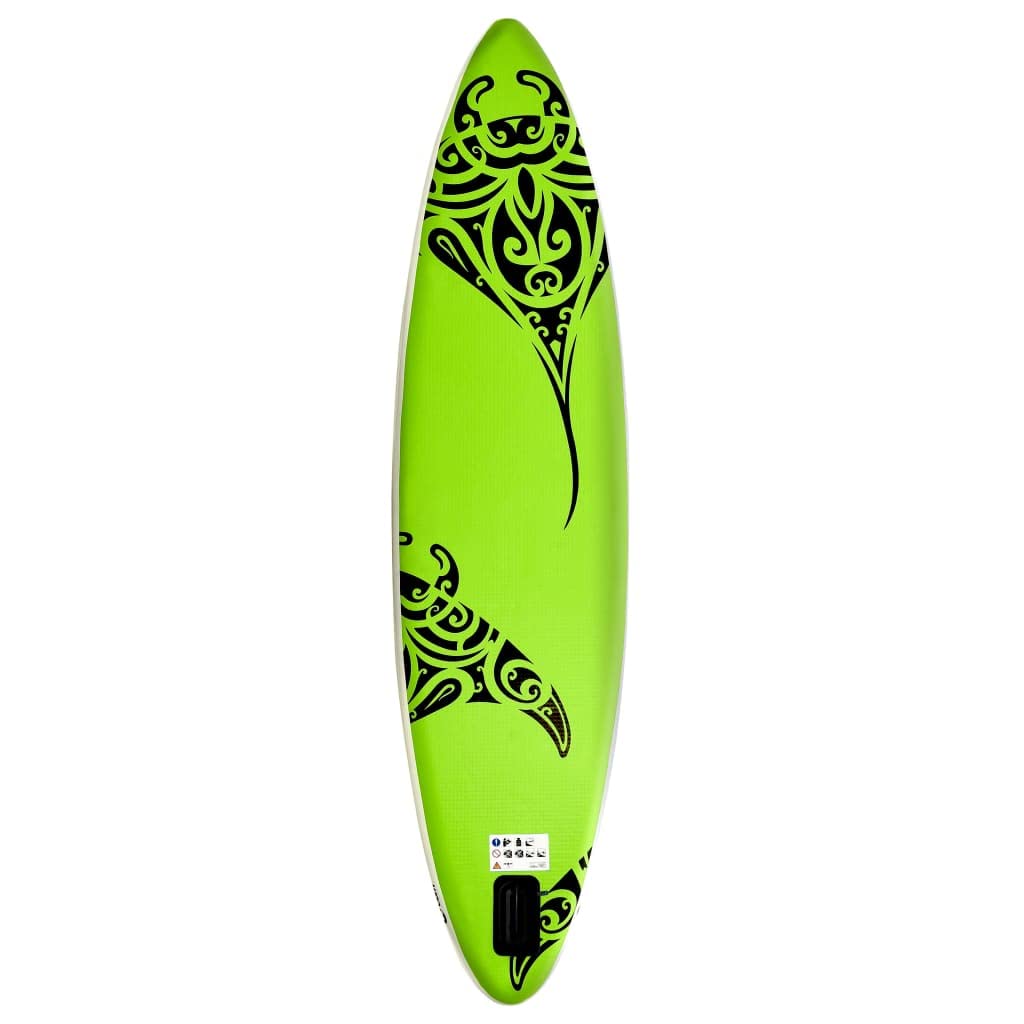 Premium Inflatable Stand Up Paddle Board (SUP) Set - 10ft x 30in x 6in, Lightweight & Stable, Green - Perfect for Yoga, Fishing & Family Fun on Lakes, Rivers & Oceans