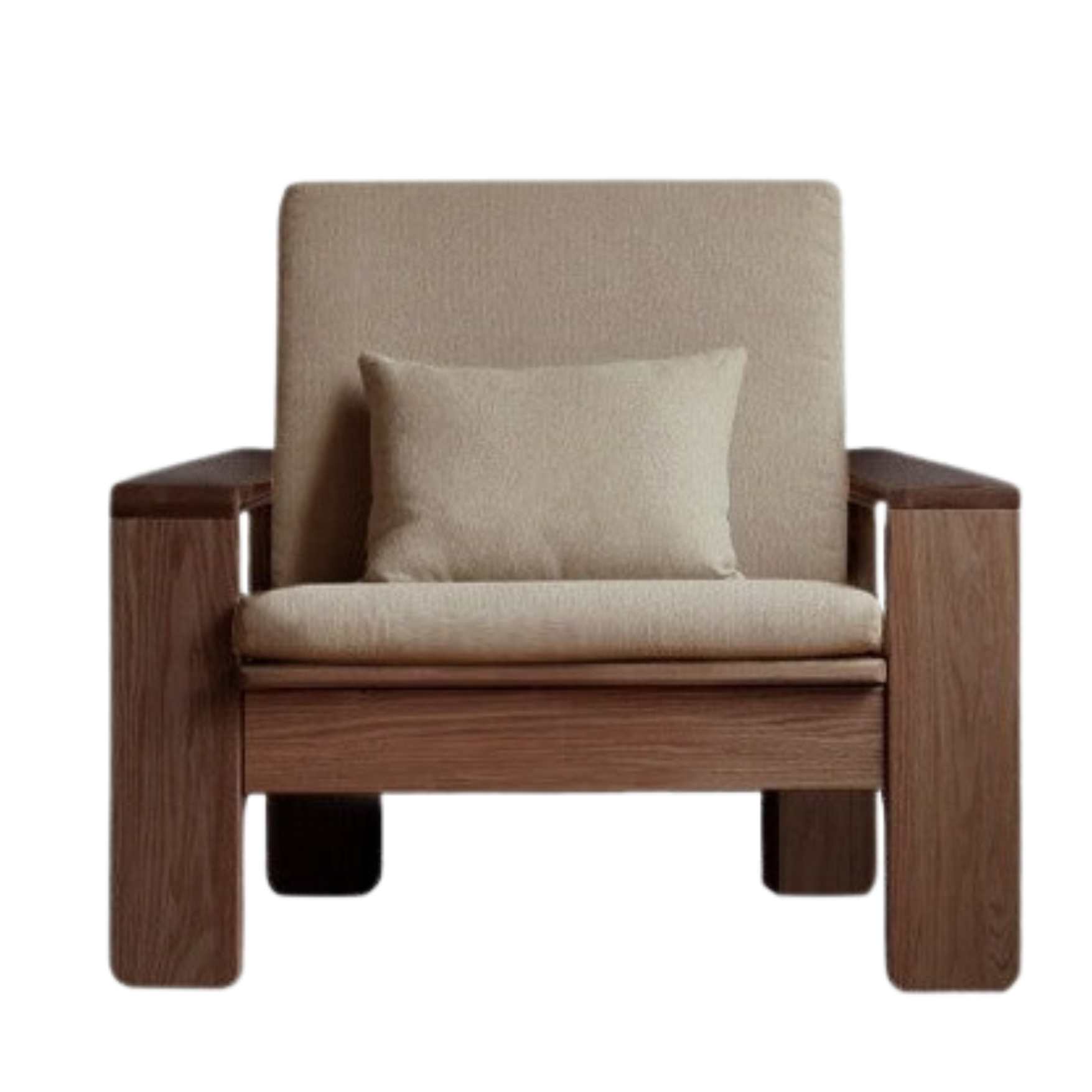 36.6х30.7х36.2 inch / 93.5х78.5х92сm / walnut color - smoky chestnut brown single