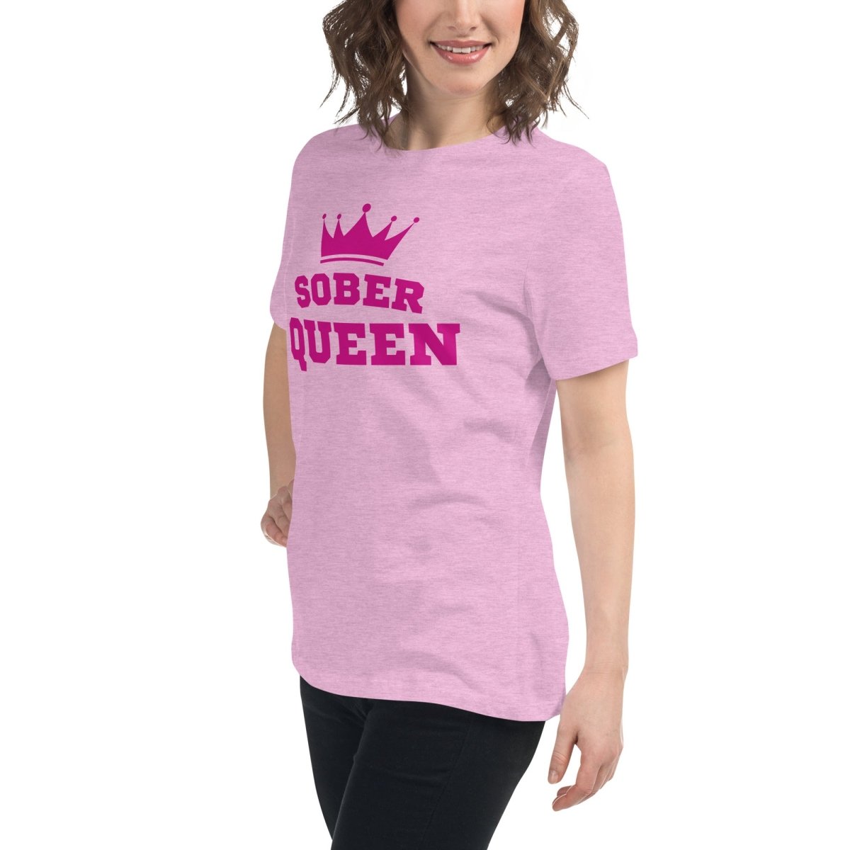 Sober Queen T-Shirt for Women - Funny Motivational Tee - Perfect for Recovery, Sobriety & AA Meetings